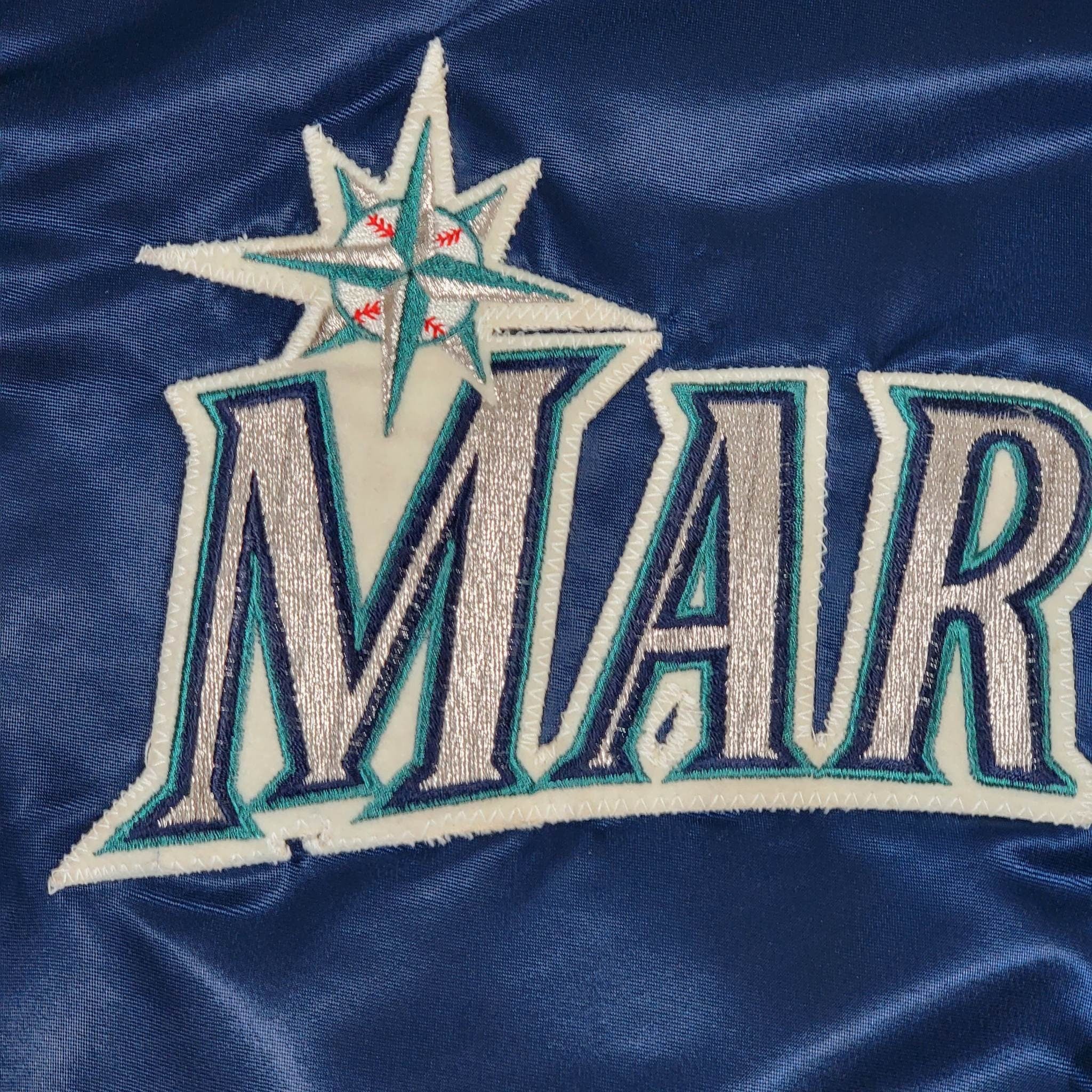 Seattle Mariners Vintage 90s Starter Satin Bomber Jacket Mlb Baseball