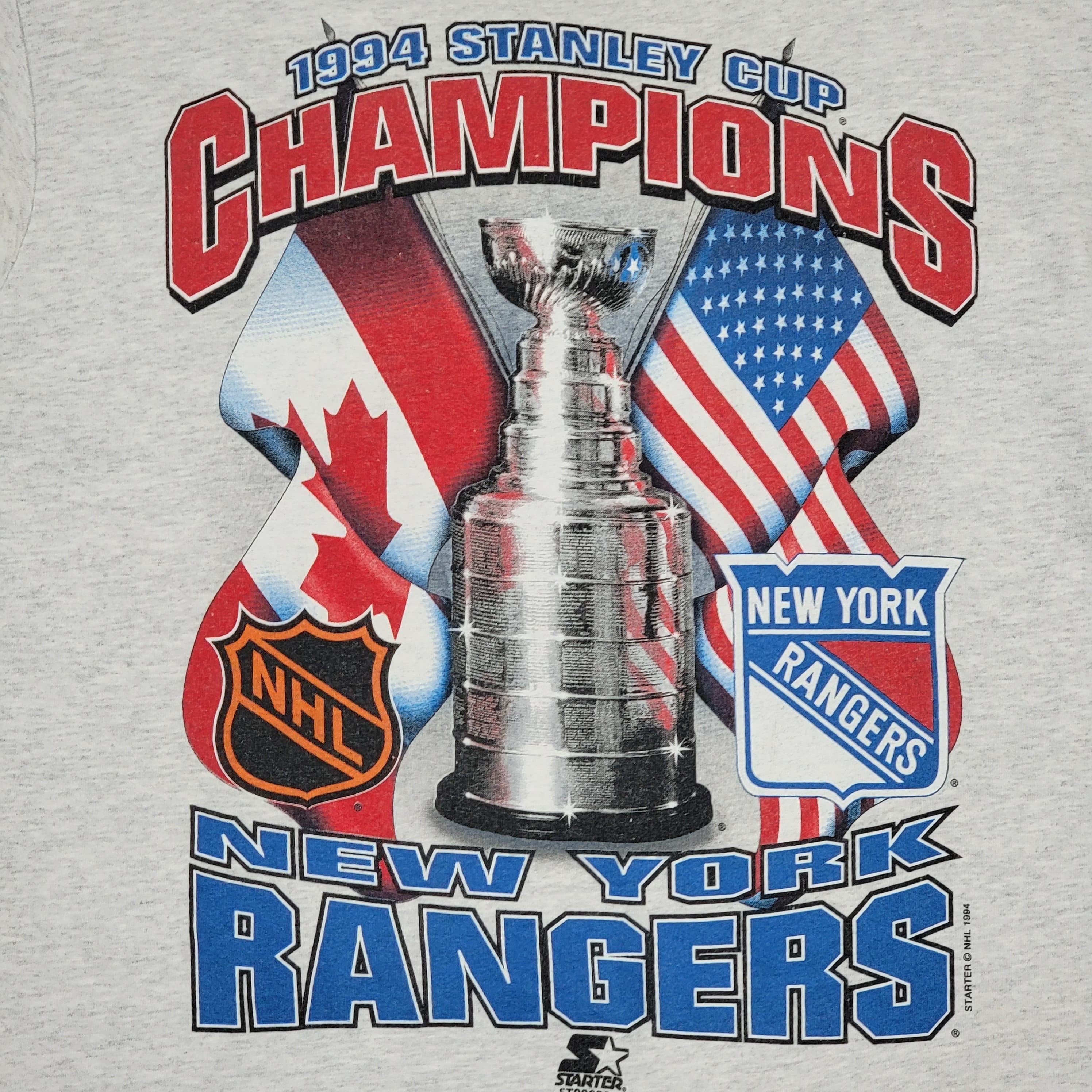 94' NY Rangers Stanley Cup T-Shirt (Single Stitch) 