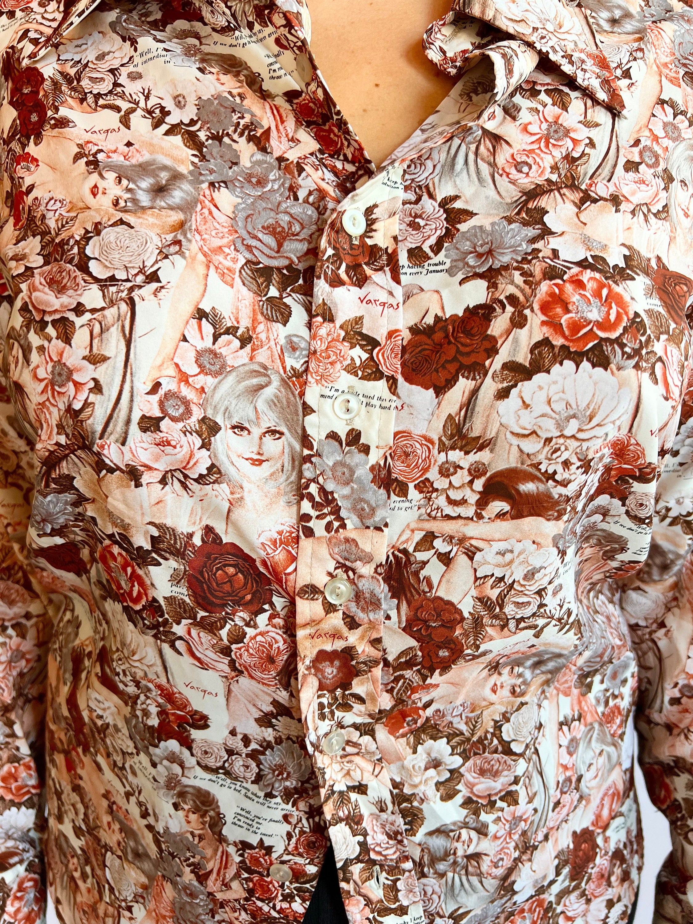 Vintage 70s Chemise Et Cie Playboy Collection First Vargas Collage