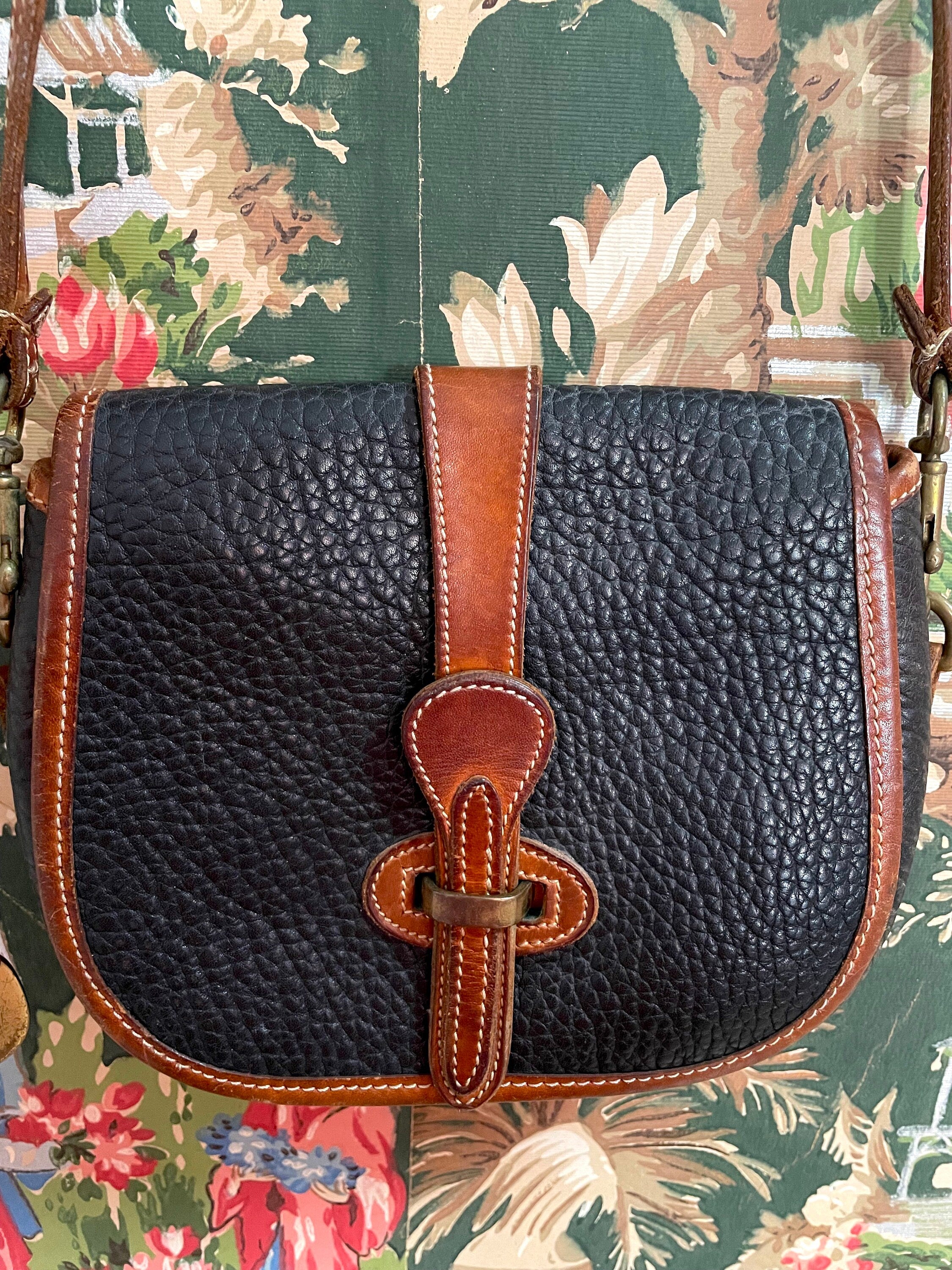 Vintage 90s Dooney And Bourke Crossbody All Weather Leather By