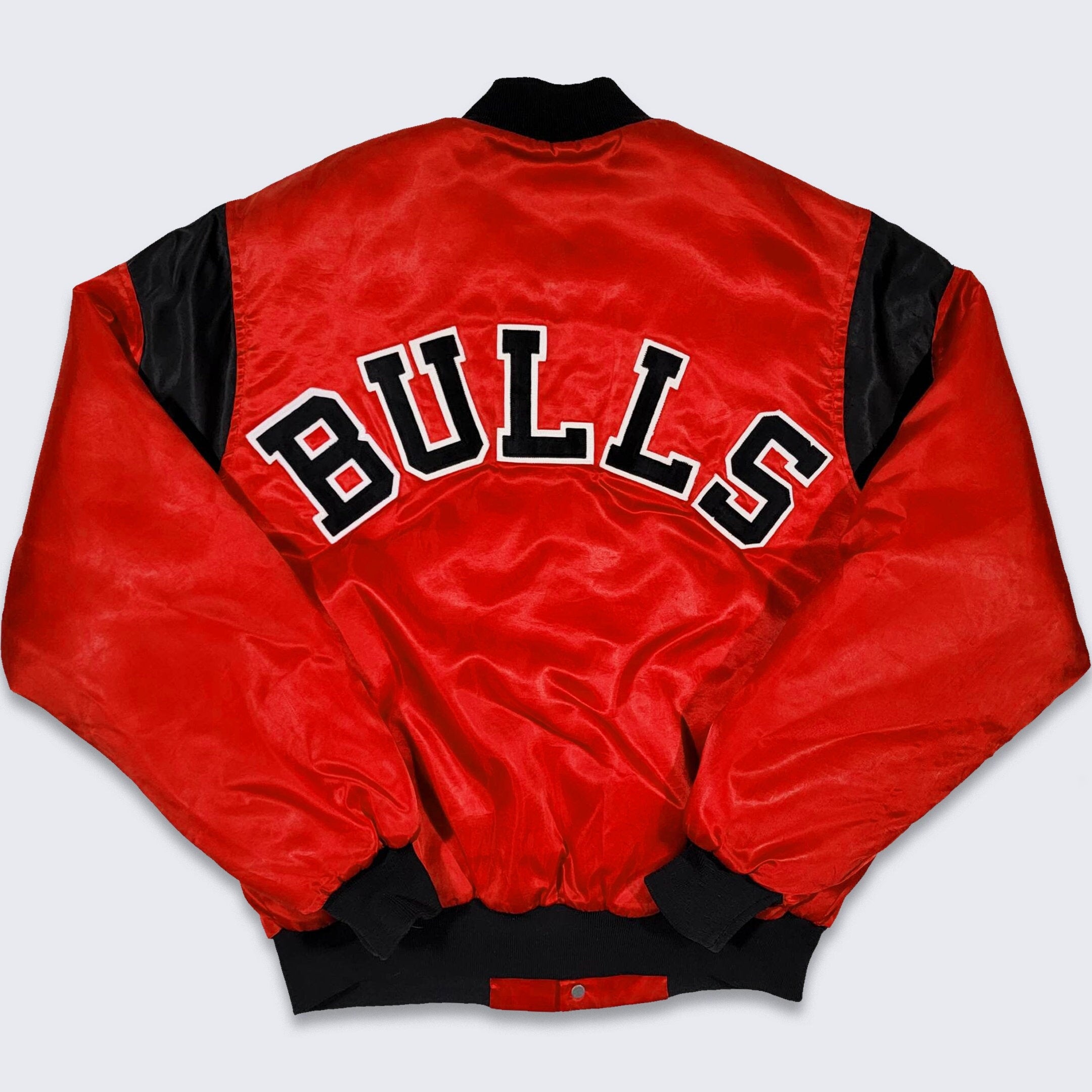 Vintage NBA Starter Chicago Bulls Reversible Red & Black Satin Jacket 3xl?