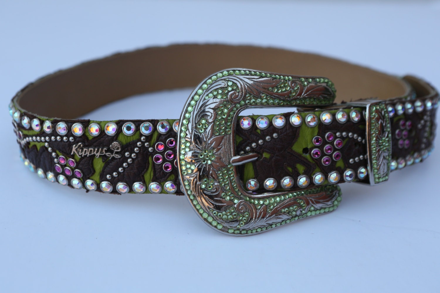 Vintage Kippy’s Jeweled Belt Leather belt KIPPYS Gold size M International in Leather  main image 3