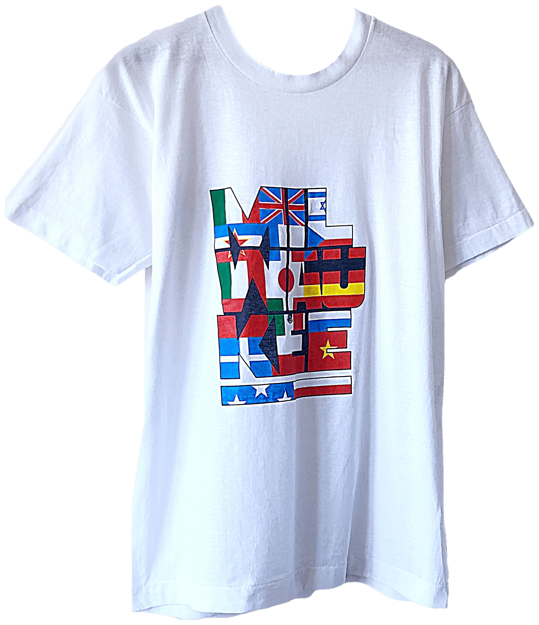 Vintage 80's Milwaukee Wisconsin United Nations T-Shirt by Screen Stars 