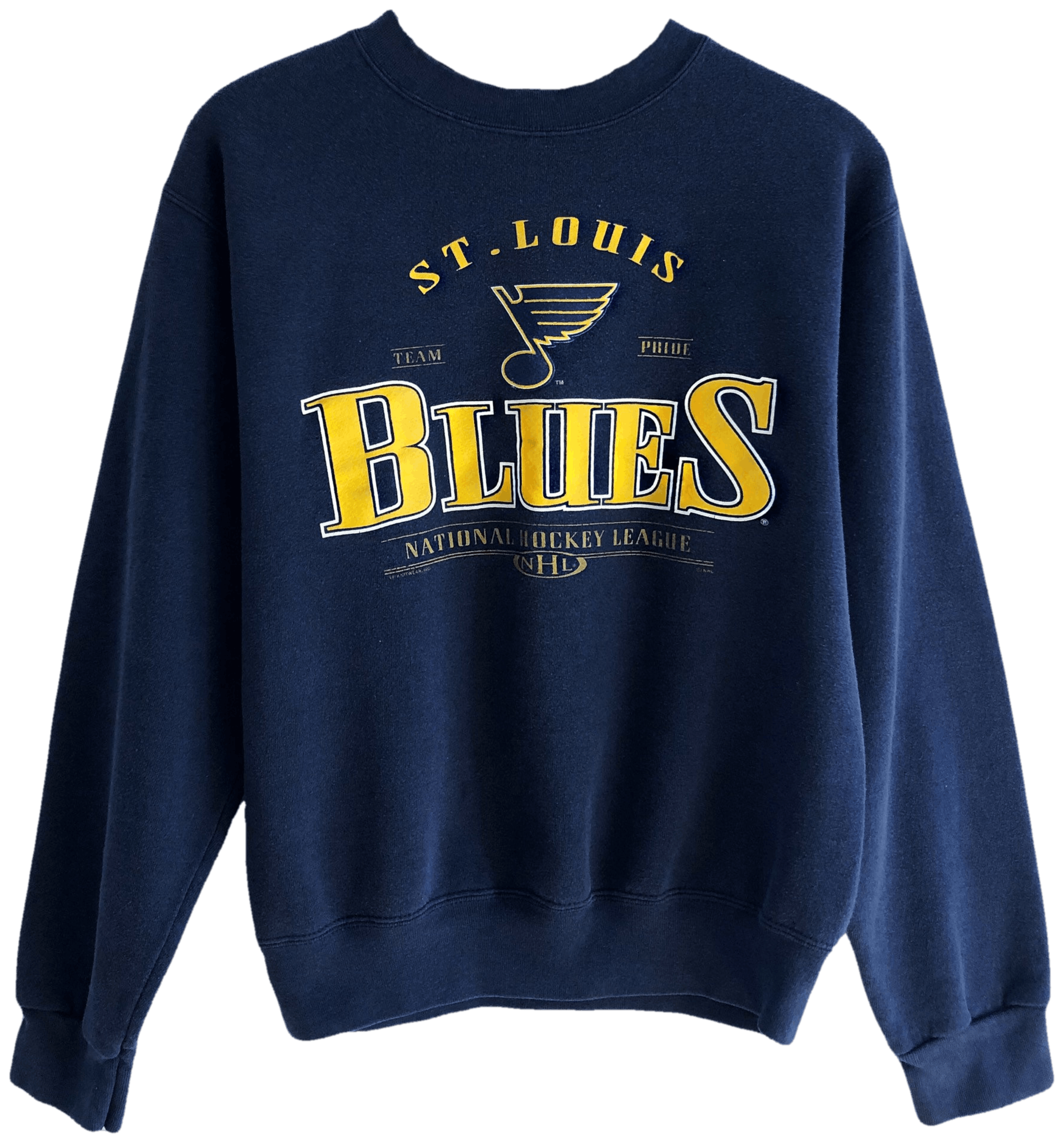 ST. LOUIS BLUES VINTAGE 80s SWEATER Large