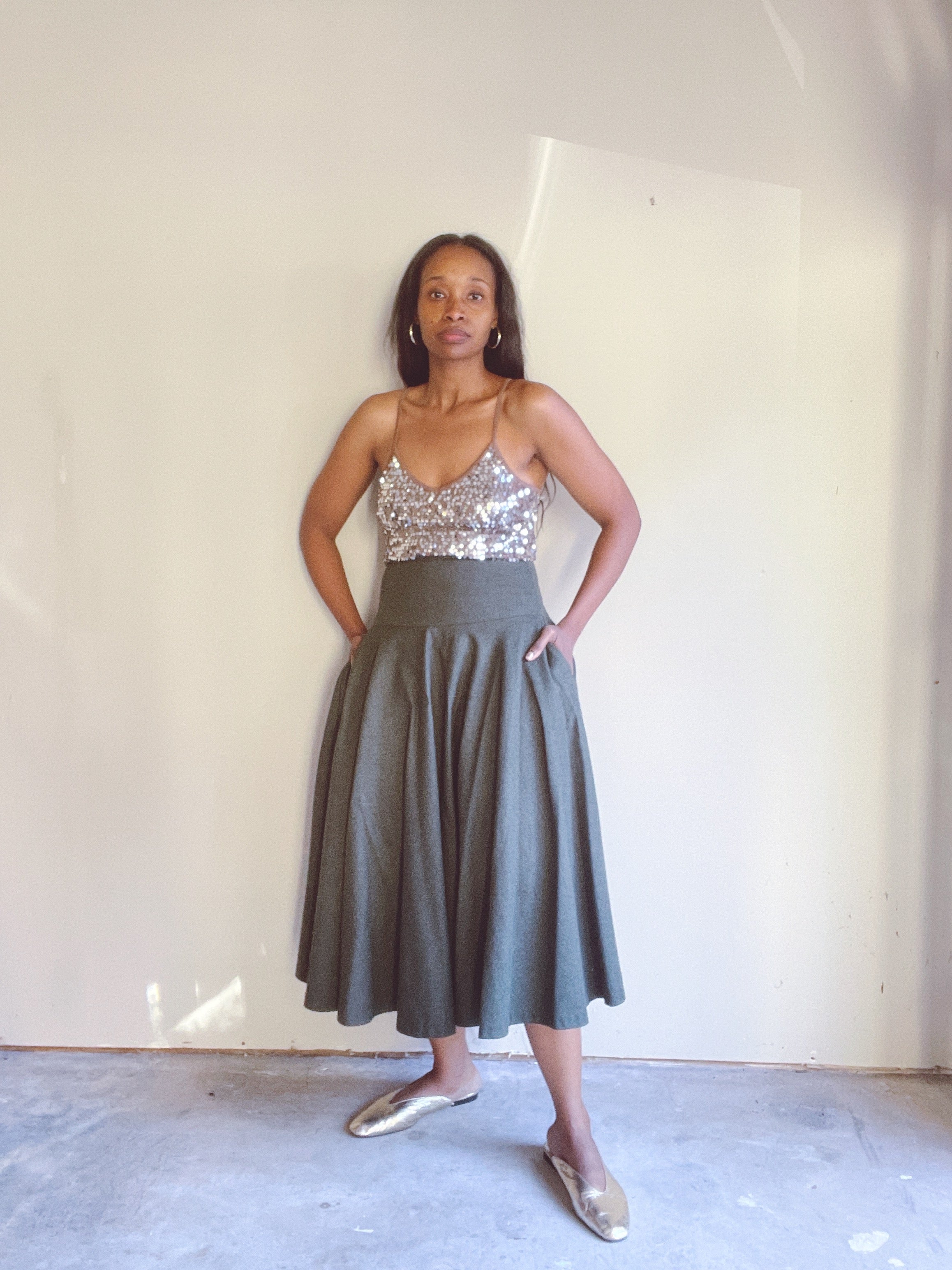 Vintage Wool Shade Wool Circle Skirt by Tu's | Shop THRILLING