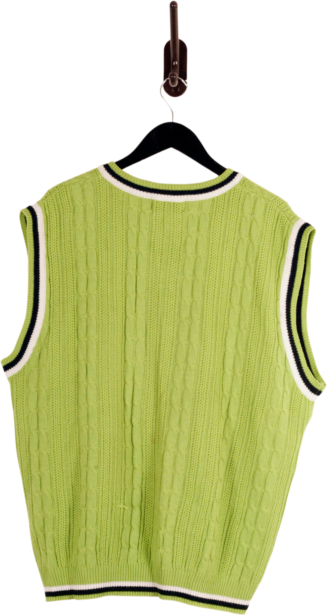 90s Vintage 90s Neon Green Sweater Vest Hip Hop Cable By Fubu | Shop  THRILLING