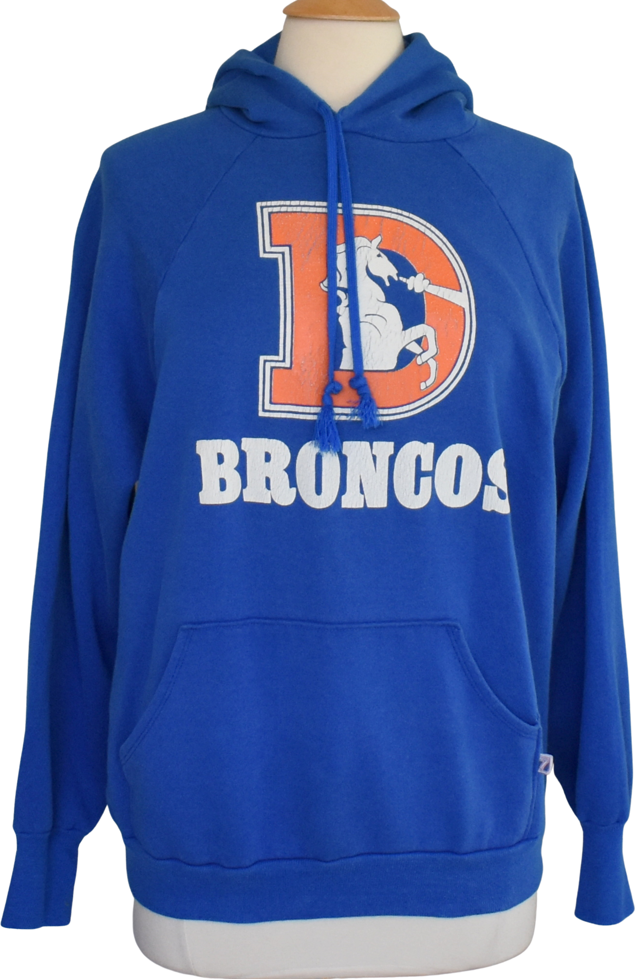 Denver Broncos Pullover Hooded Graphic Sweatshirt Women's Medium  Purple