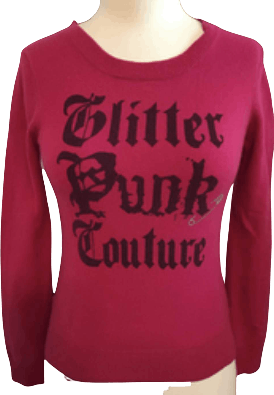 Juicy Couture Glitter Punk Cashmere Sweater by Juicy Couture