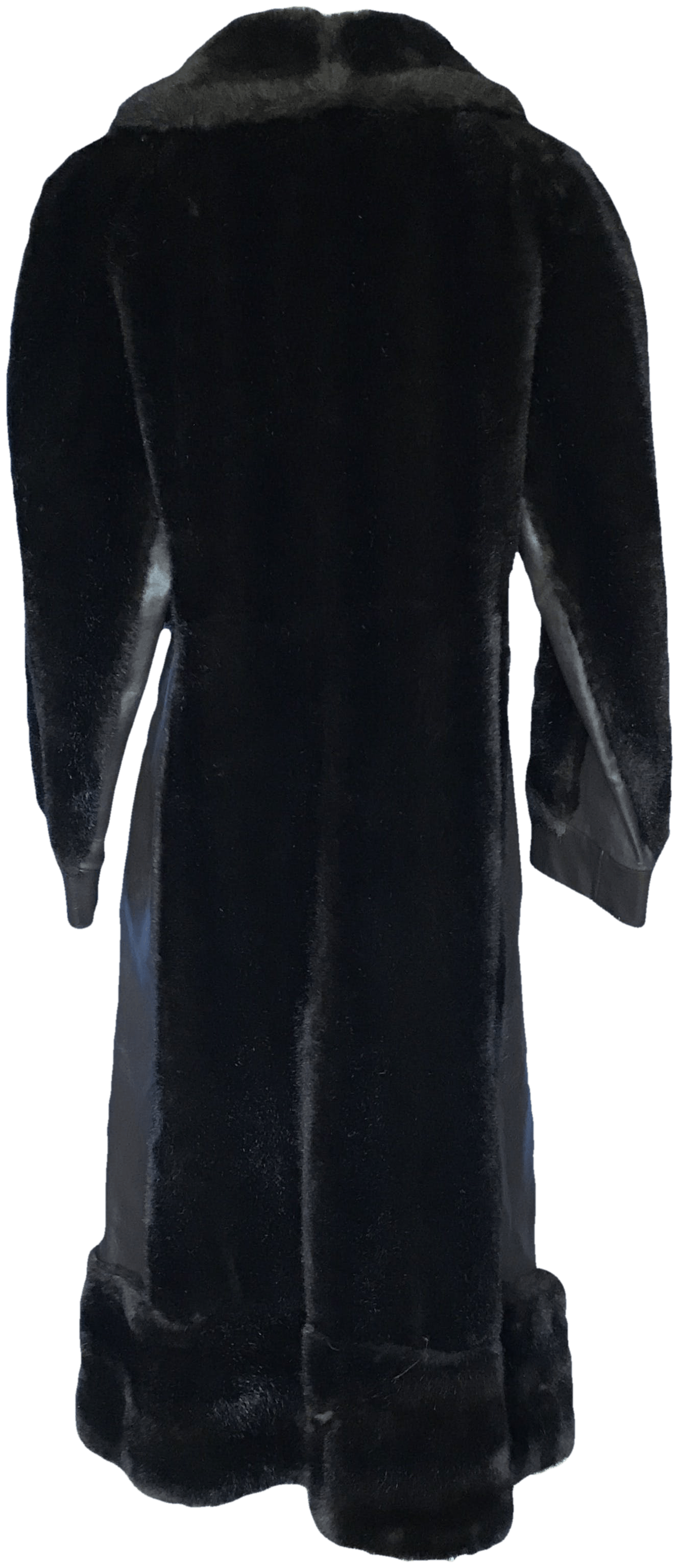 Vintage 70's Leather and Faux Fur Coat Shop THRILLING