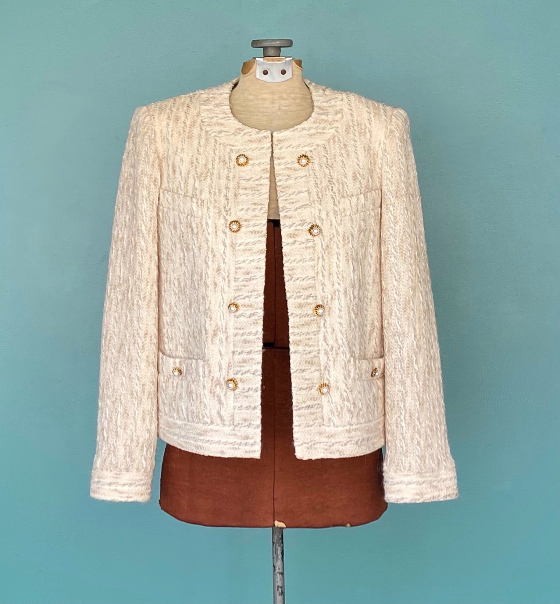 Vintage Louis Feraud Tweed Skirt Set Blazer and Skirt by Louis Feraud
