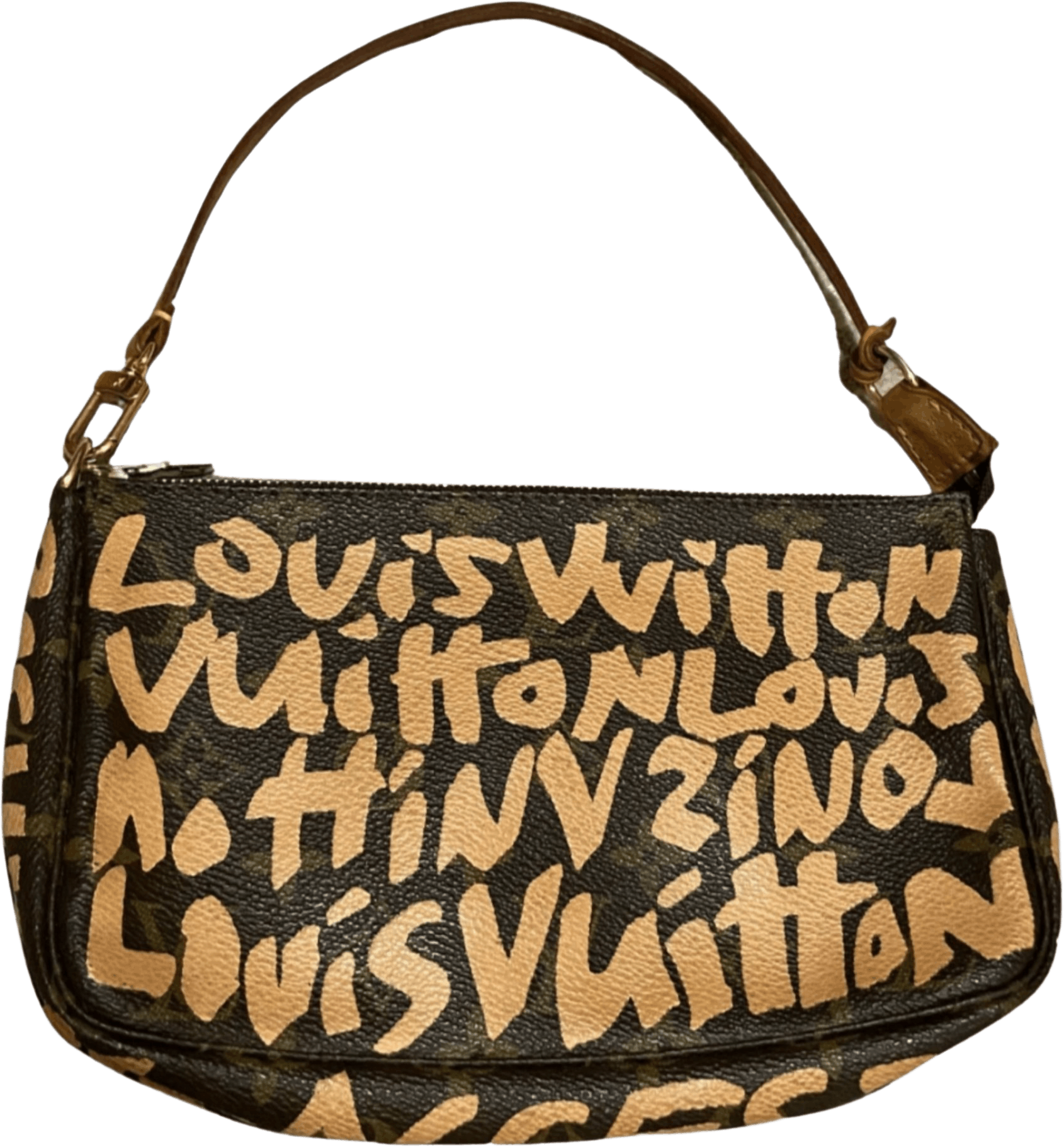 Brown Graffiti Pochette Purse by Louis Vuitton