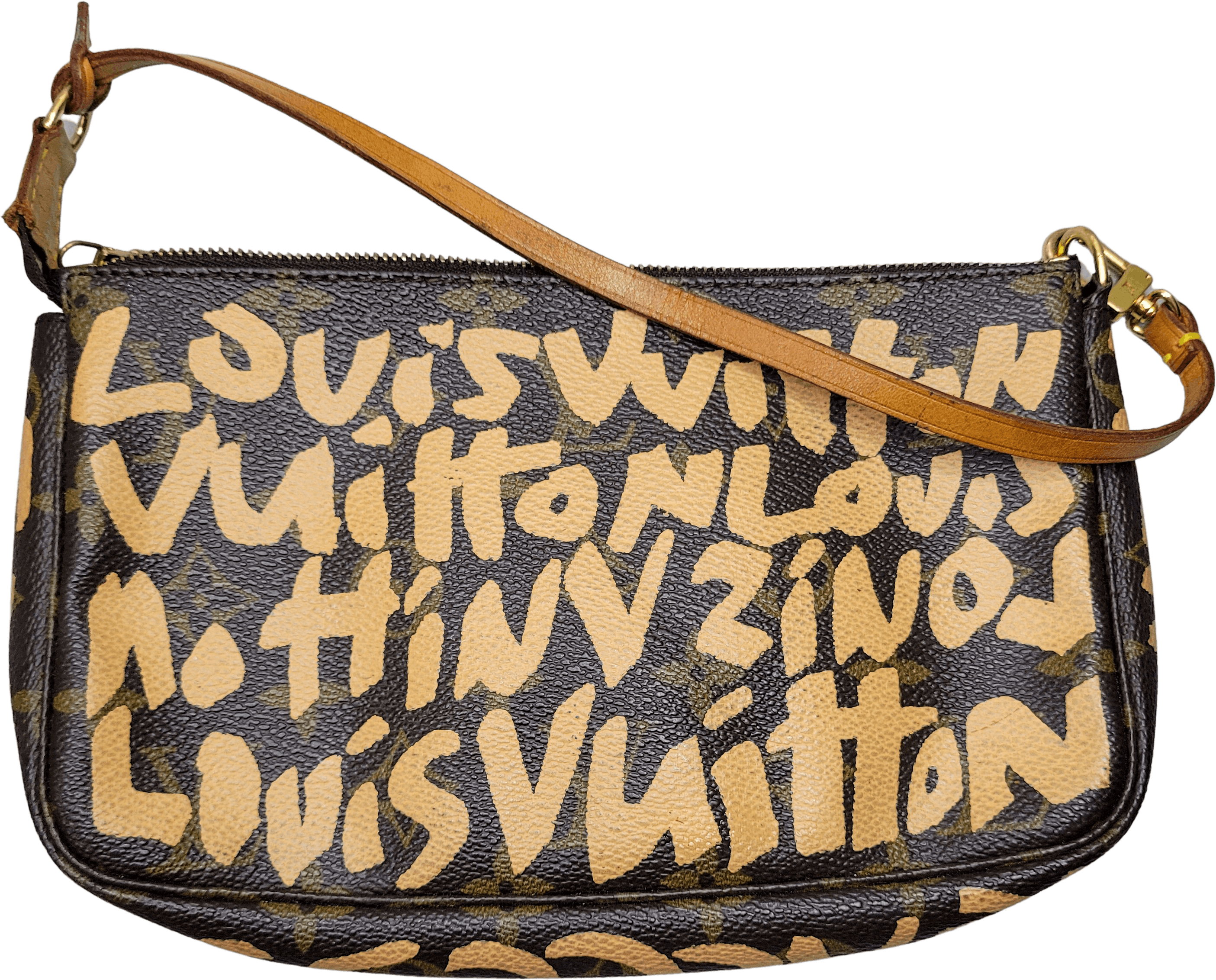 Vintage Brown Graffiti Pochette Purse by Louis Vuitton | Shop THRILLING