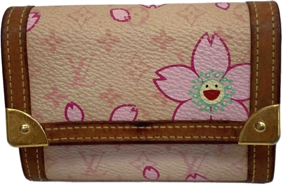 takashi murakami cherry blossom wallet