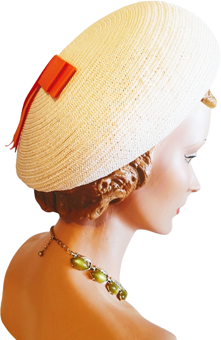 Straw Beret at