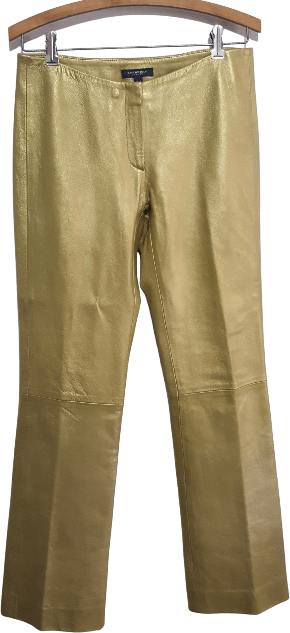 Burberry gold pants best sale