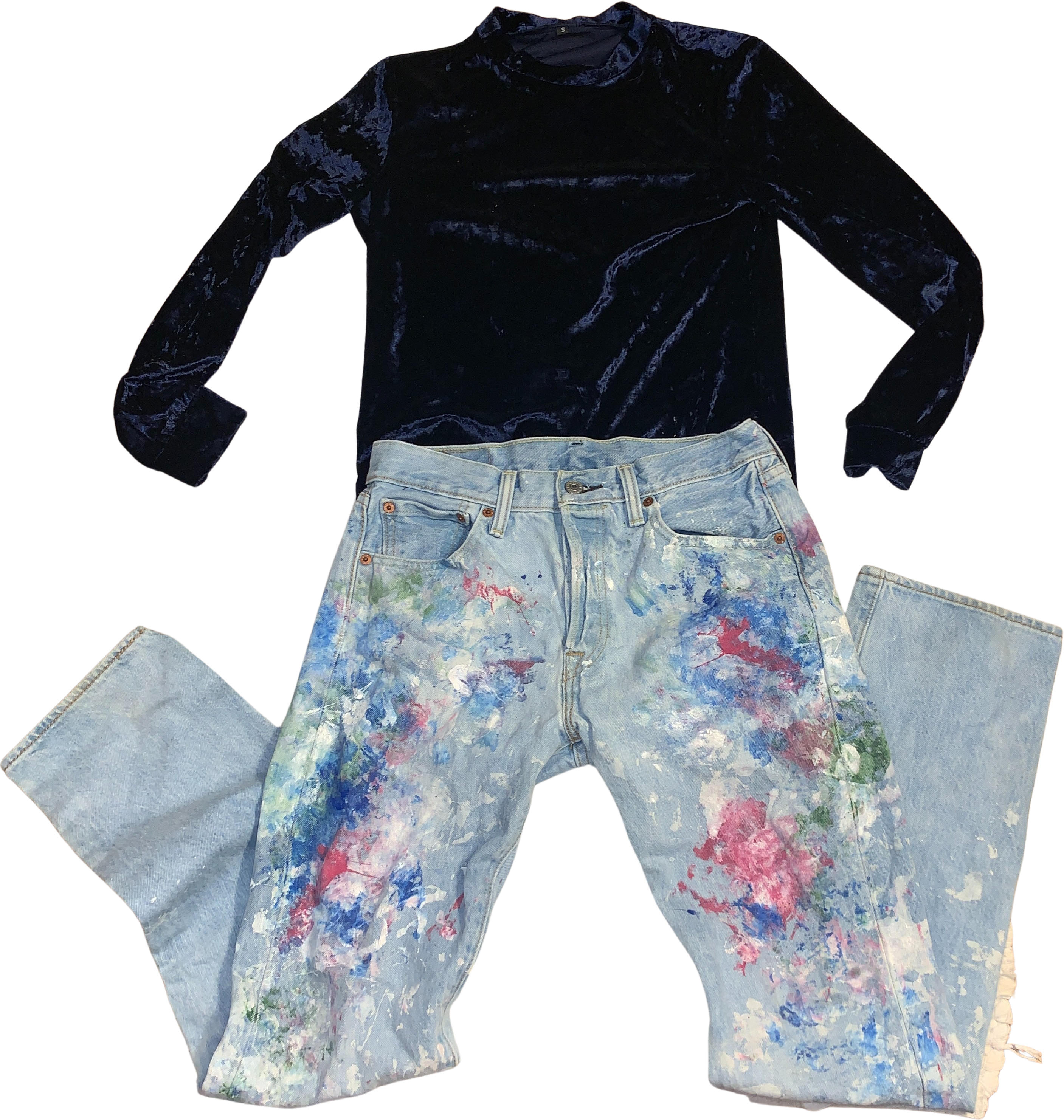 Levi paint 2025 splatter jeans