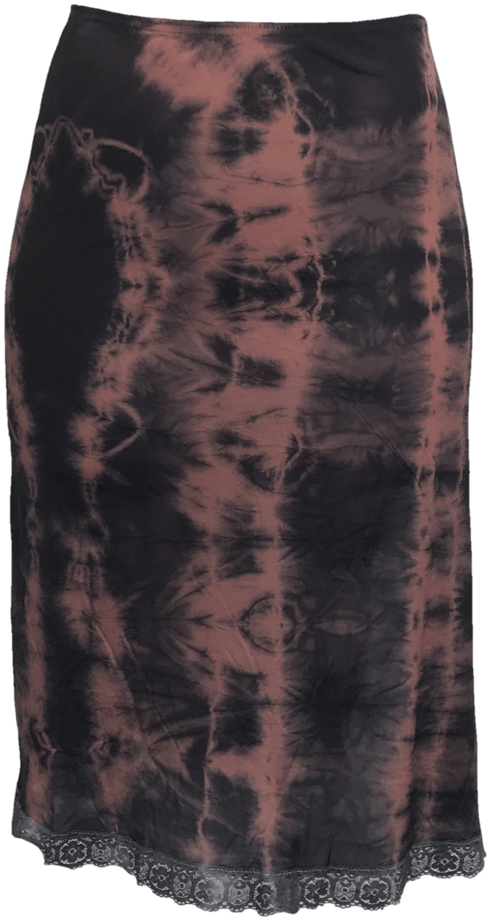 Vintage Pink and Black Tie Dye Half Slip Shop THRILLING