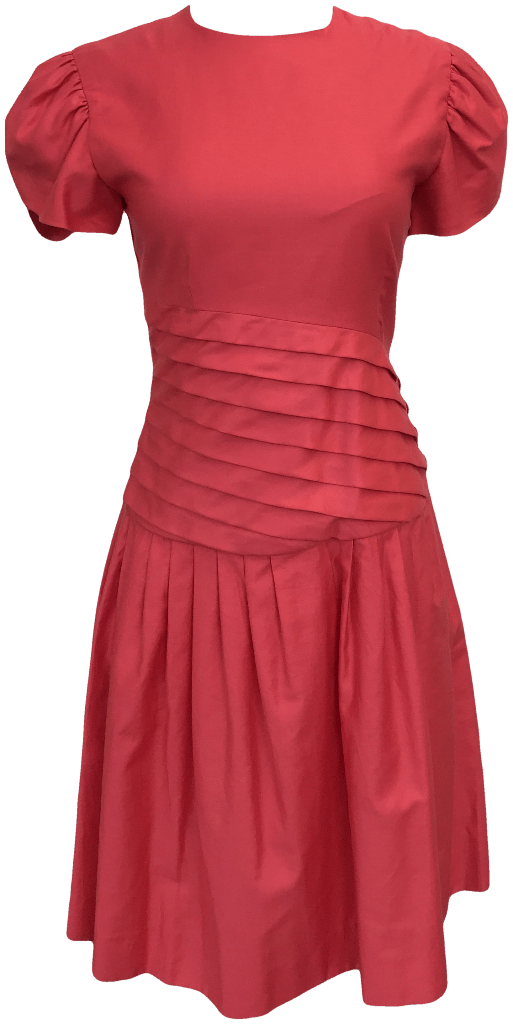 talbots pink dress Vintage Pink Pleated Drop Waist Dress by Talbots Albert Nipon Petites