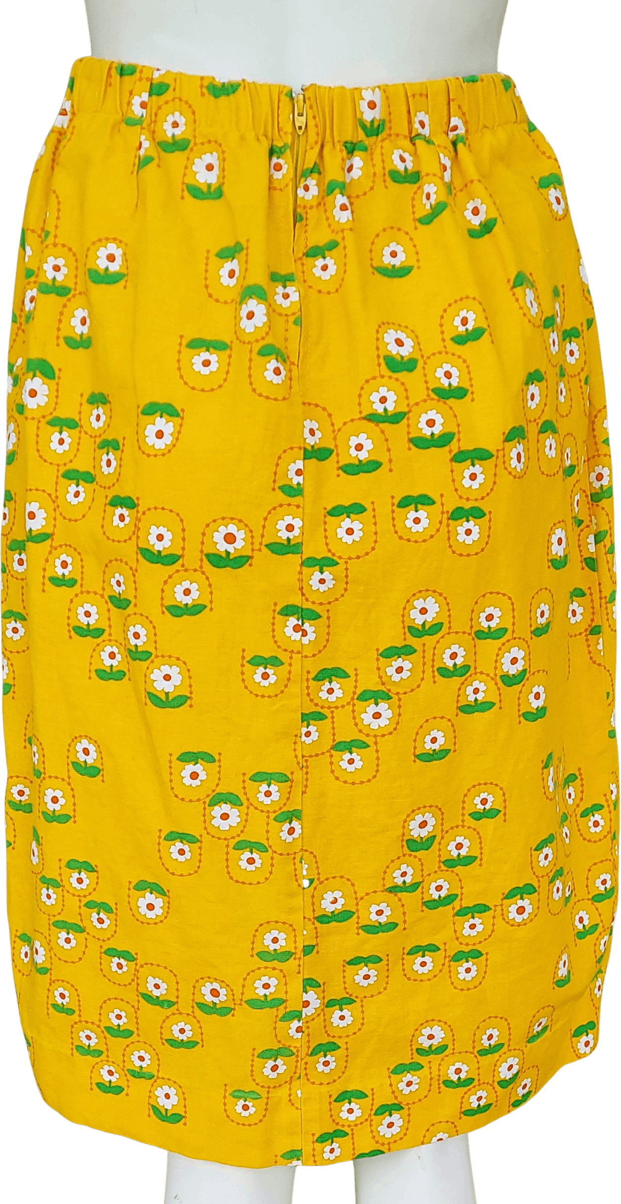 Vintage 70's Floral Cotton Skirt Shop THRILLING