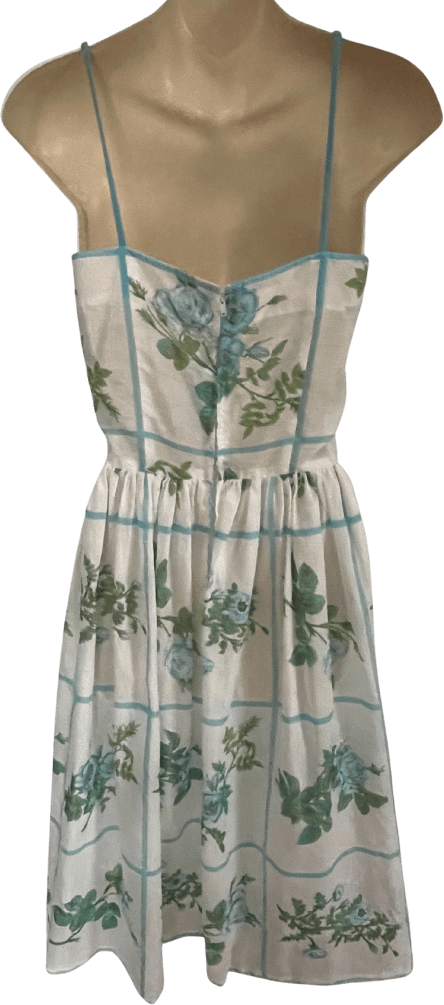 Vintage 50’s Blue Rose Print Sundress | Shop THRILLING