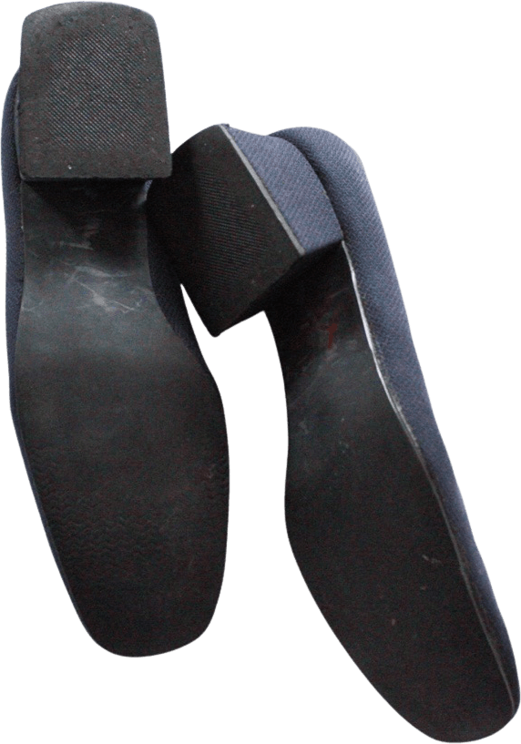 Vintage 80âs Navy Blue Closed Round Toe Heels by Atrium Collection | Shop THRILLING