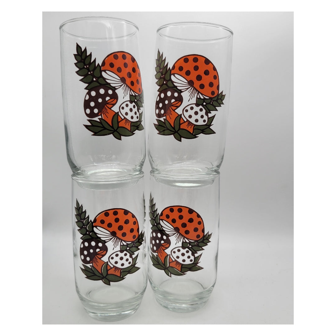 70s/80s Vintage 70s Sear Merry Mushroom Tumbler Set By Sears Shop