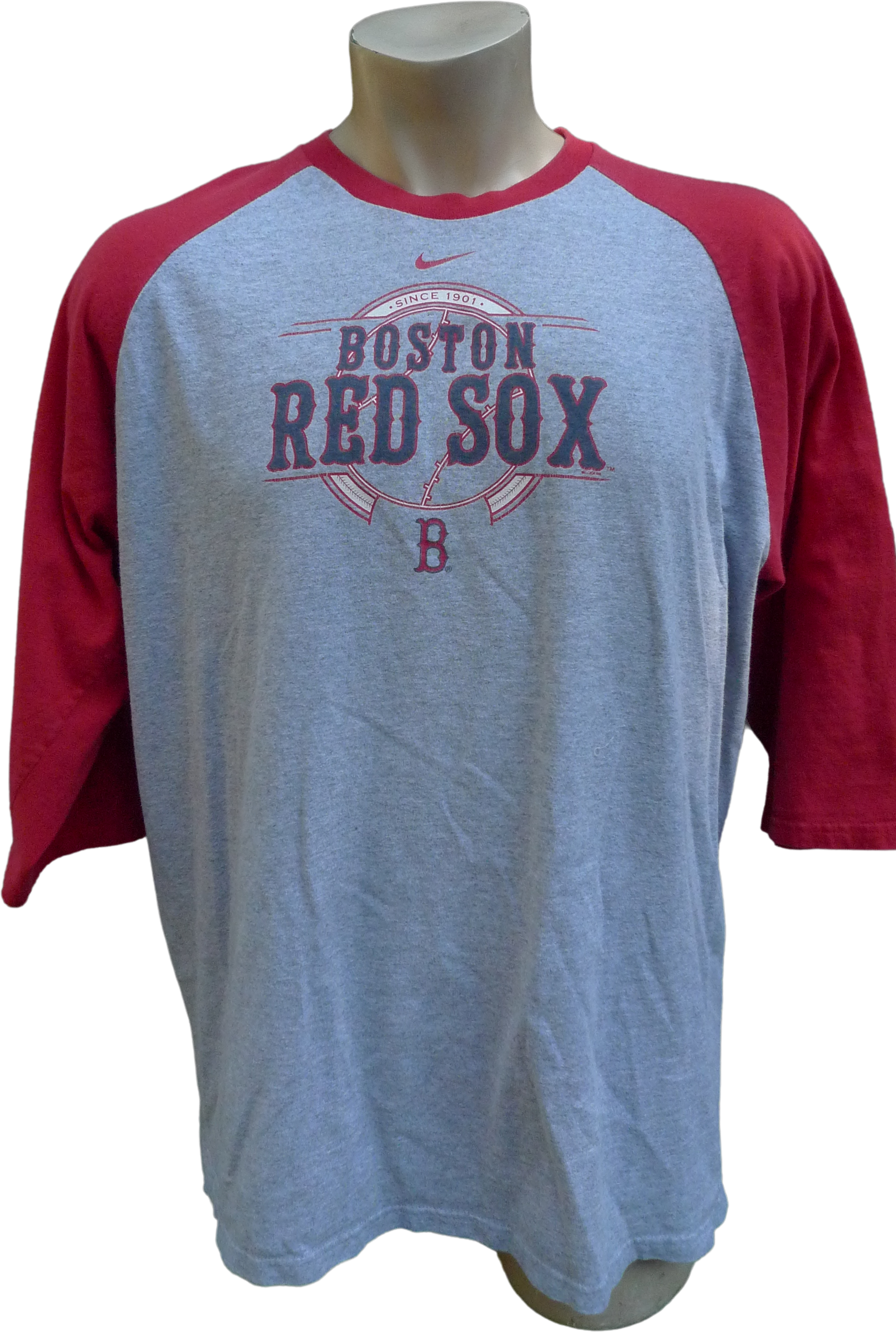 Stitches Red Sox Raglan T-Shirt - Men's