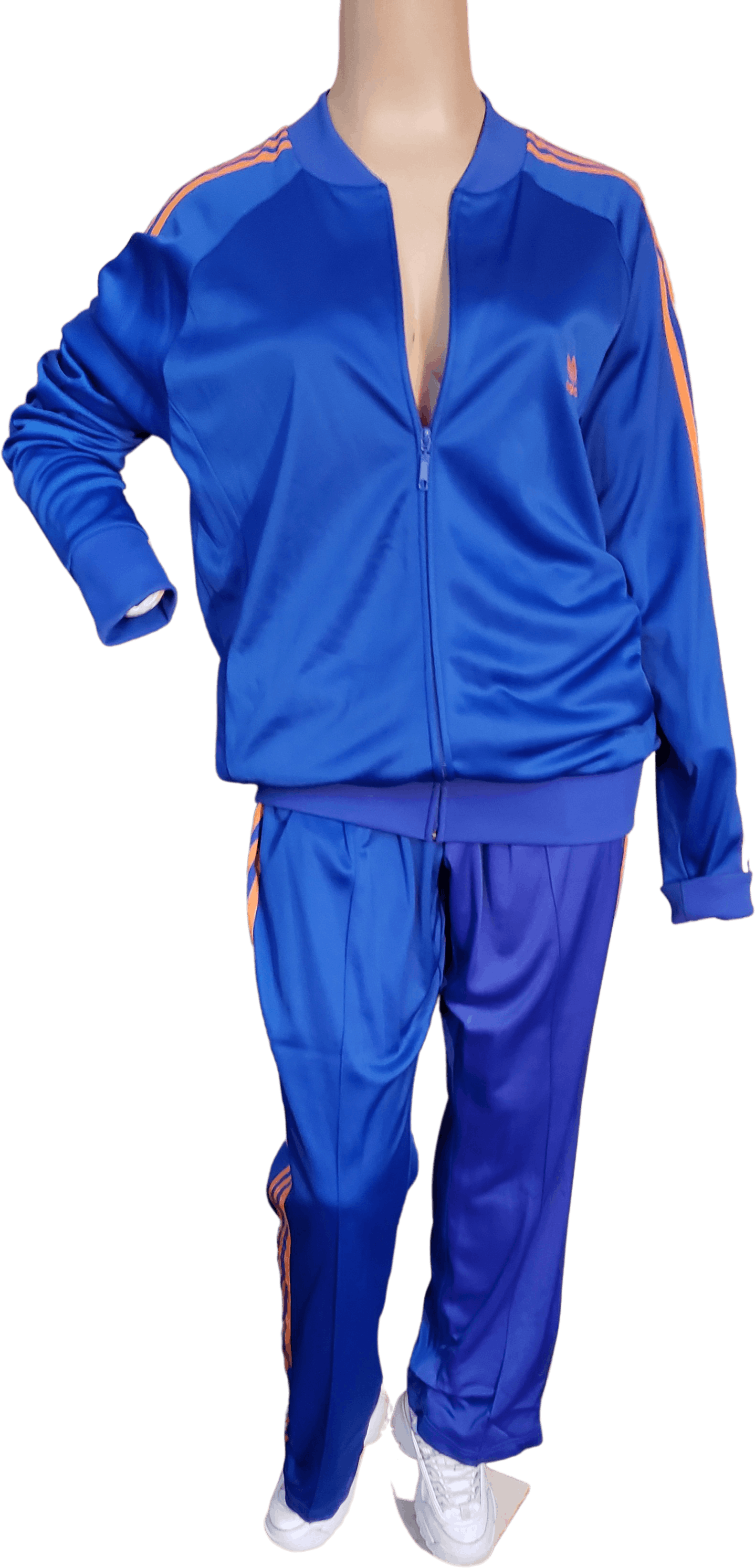 Blue and gold adidas sales tracksuit