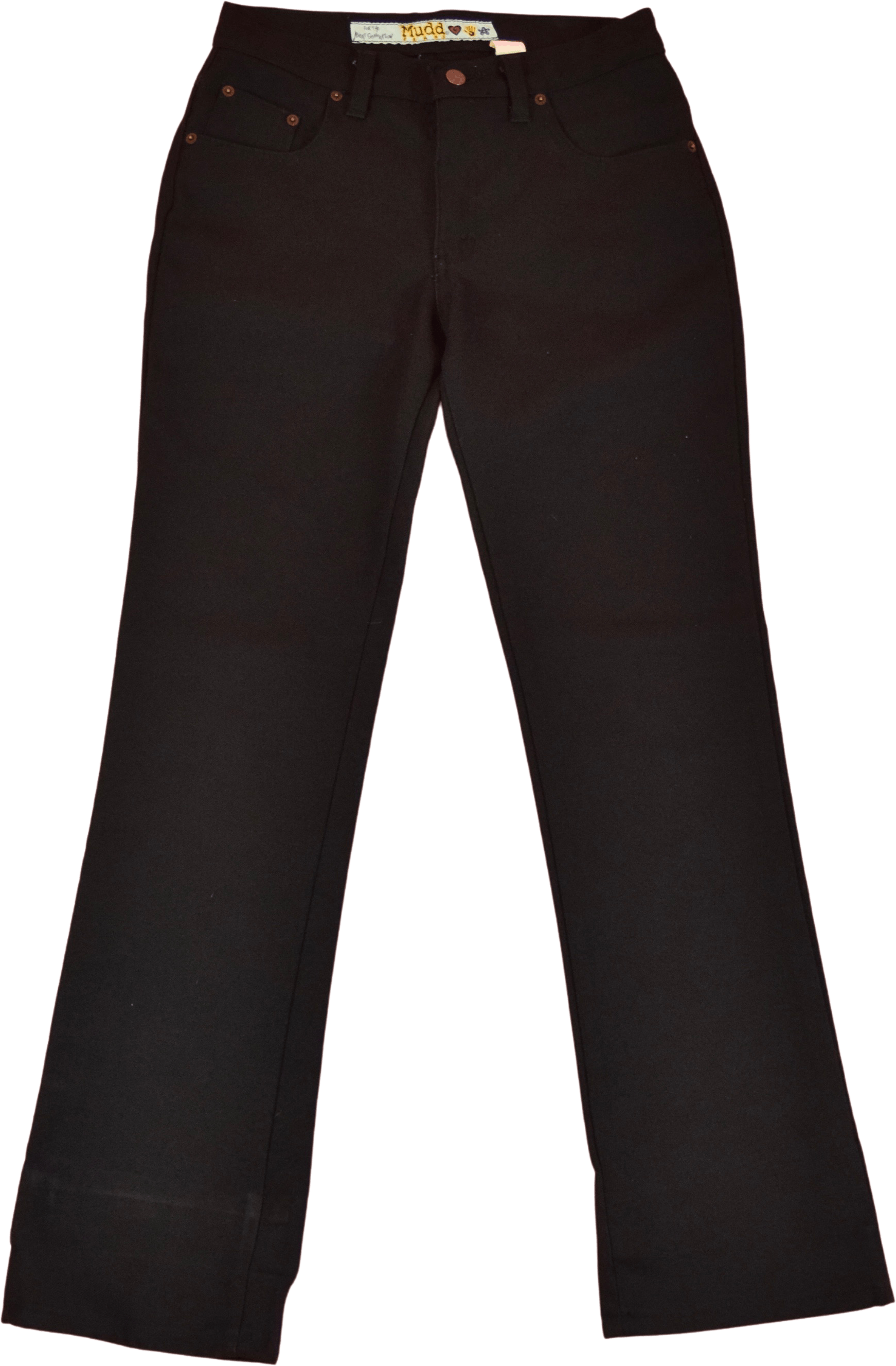 Vintage 90’s Mudd Jeans Black Mid Rise Flare Pants Shop THRILLING