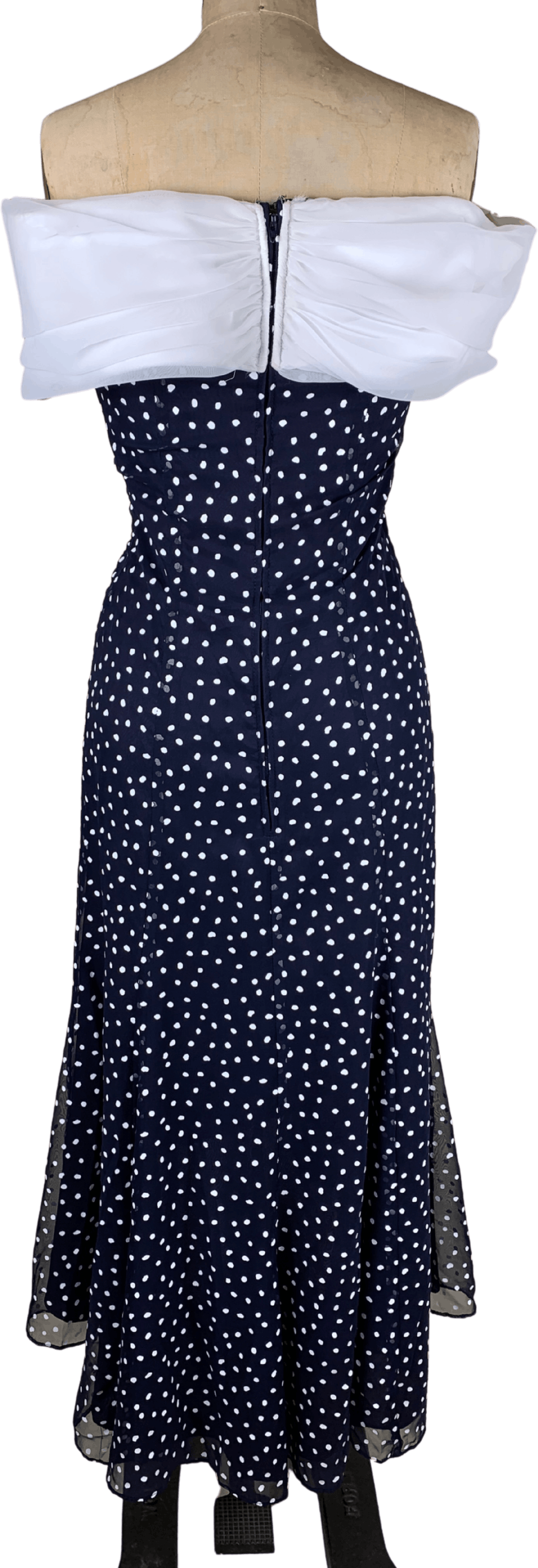 vintage-navy-blue-and-white-polka-dot-off-shoulder-dress-shop-thrilling