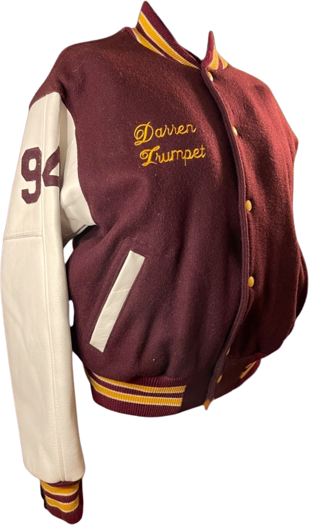 Louisville Slugger, Jackets & Coats, Louisville Slugger Mens Red Vintage  Woolf Varsity Jacket With Leather Sleeves