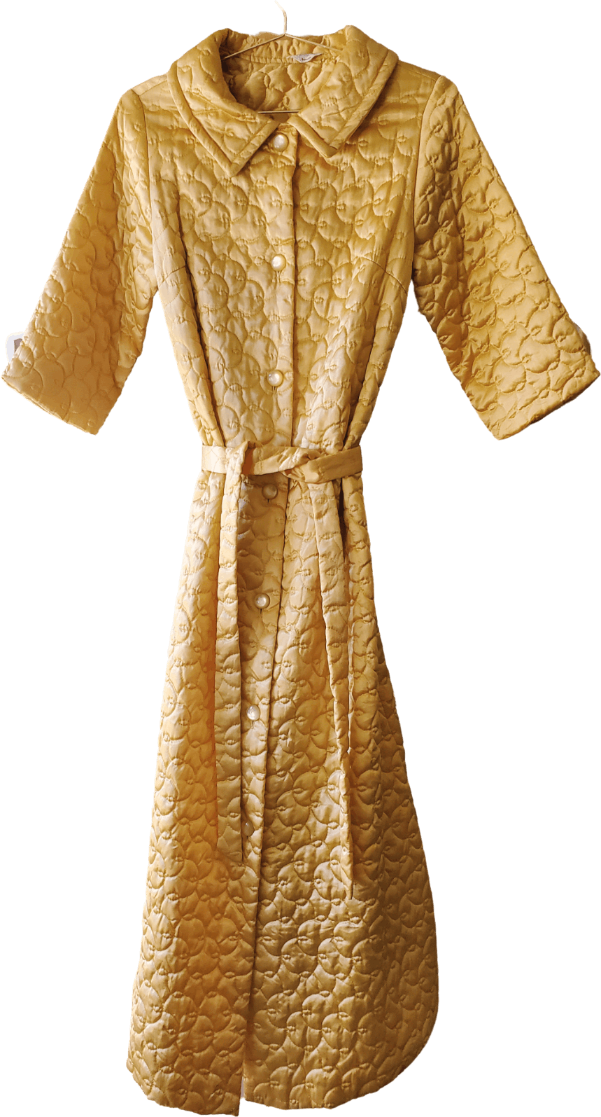 Vintage 60's Lush Quilted Satin House Coat by Gaymode For Pennys Shop