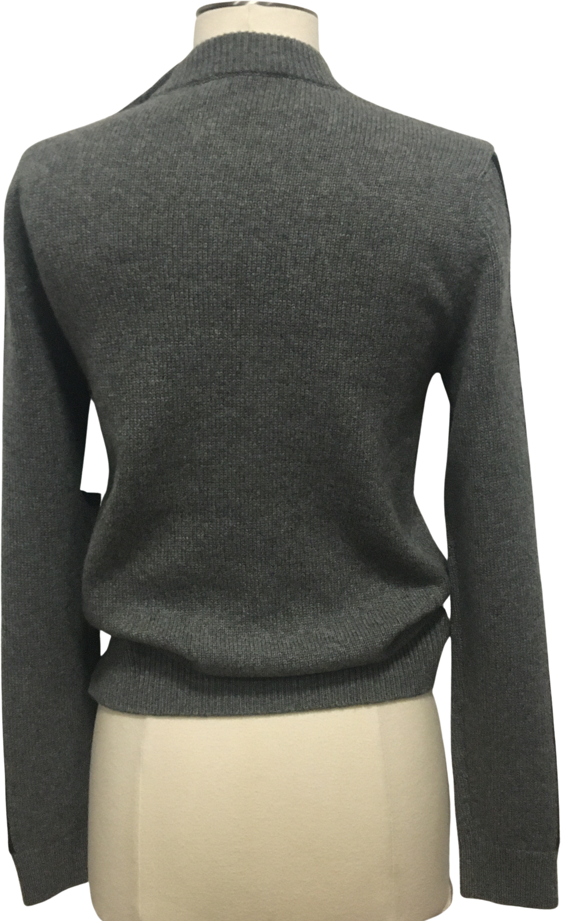 Vintage Louis Vuitton Gray Cashmere Monogram Sweater By Louis