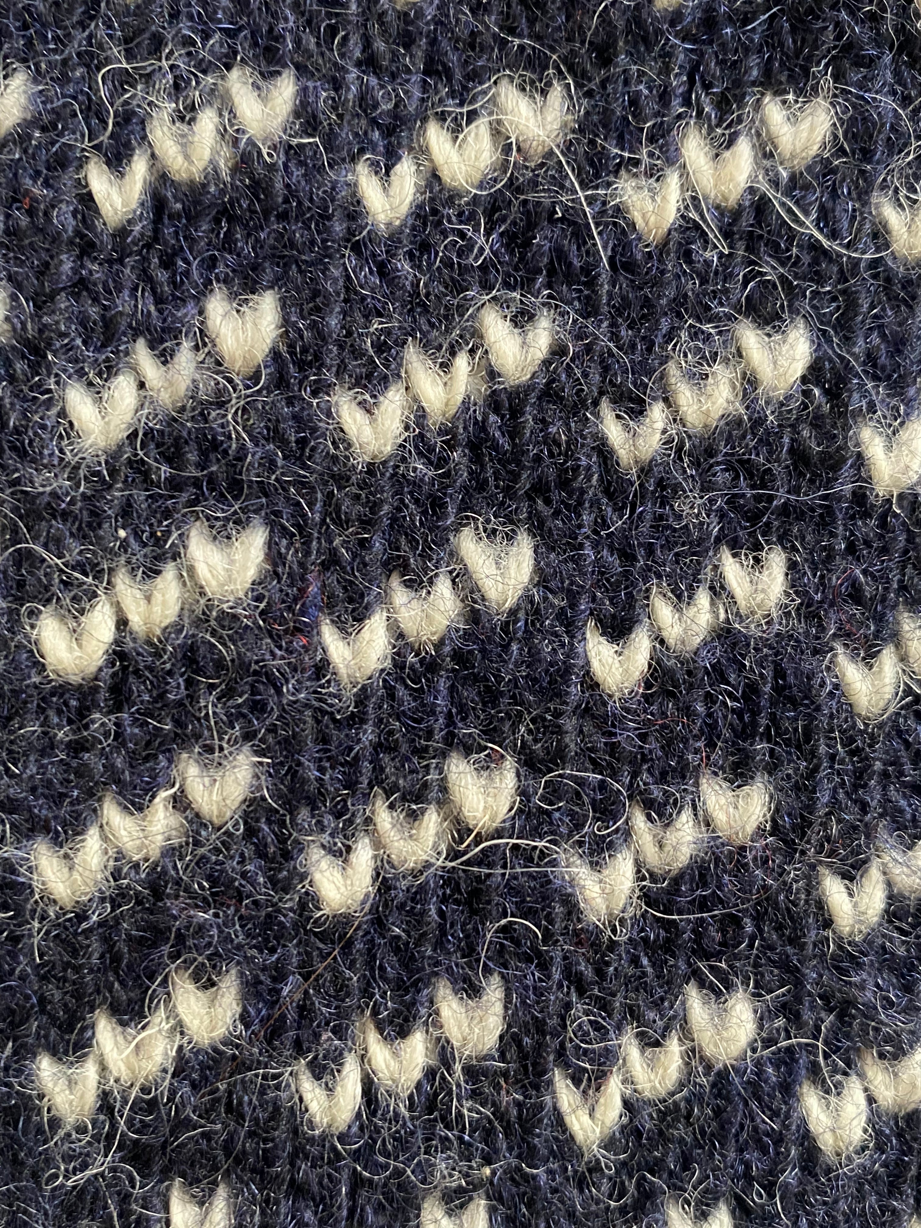 Vintage 80s/90s Birdseye/fisherman Wool Blend Sweater Norway Xl By