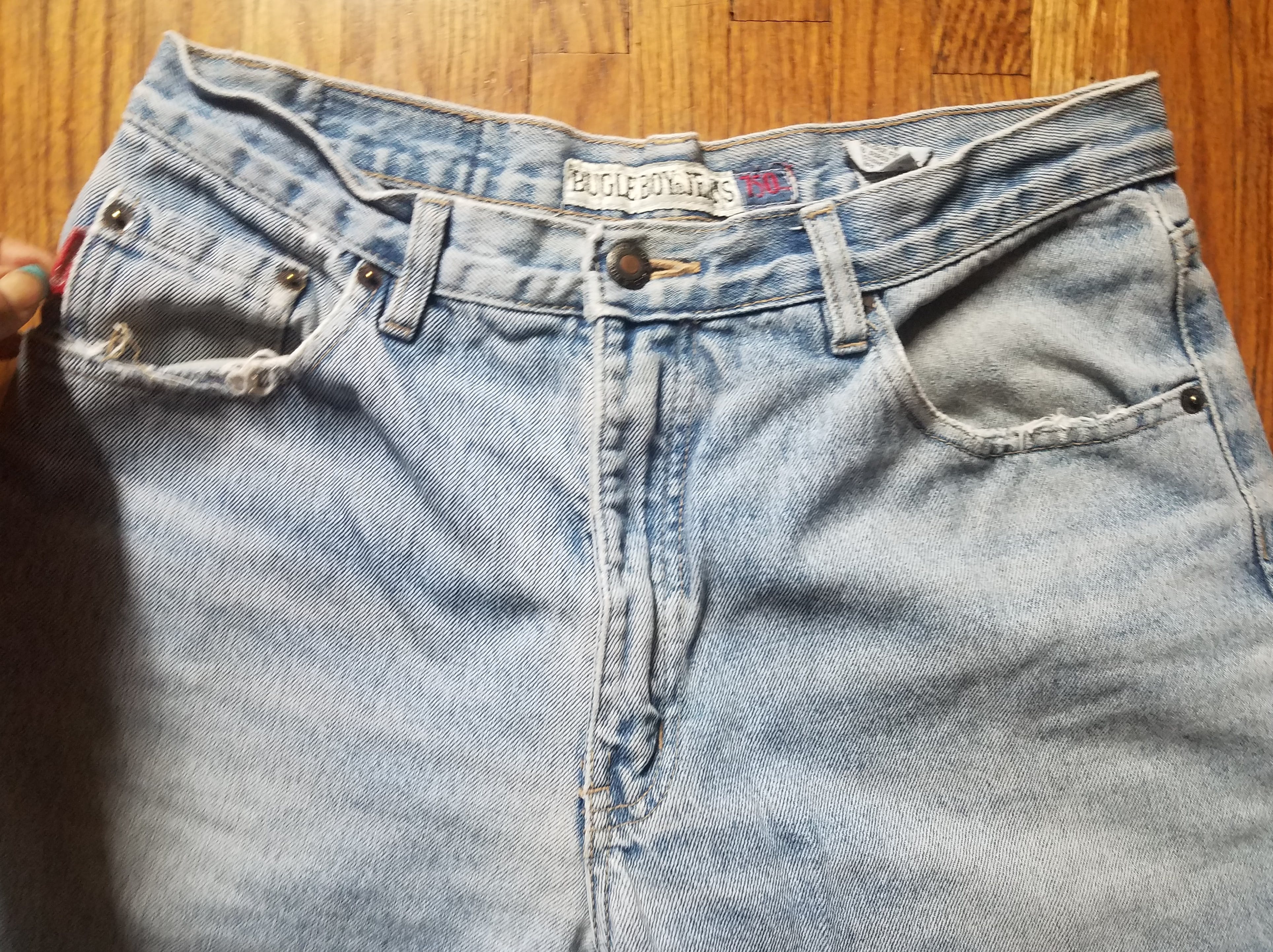 Vintage 90s Light Wash Loose Fit Boyfriend Jeans By Bugle Boy Shop