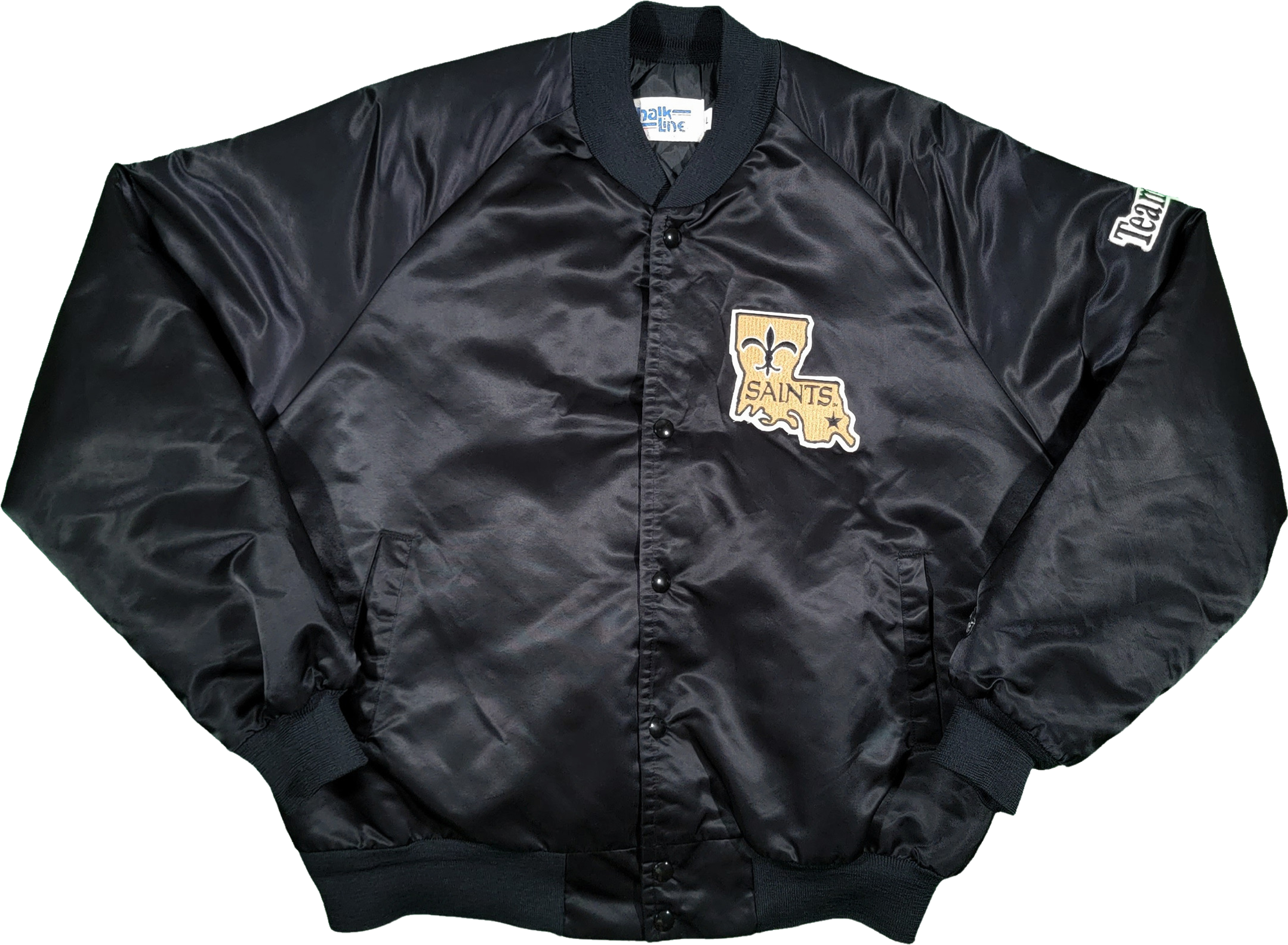 NEW ORLEANS SAINTS Vtg 1990s 80s Starter 1st Edition PRO LINE Jacket coat  M/L