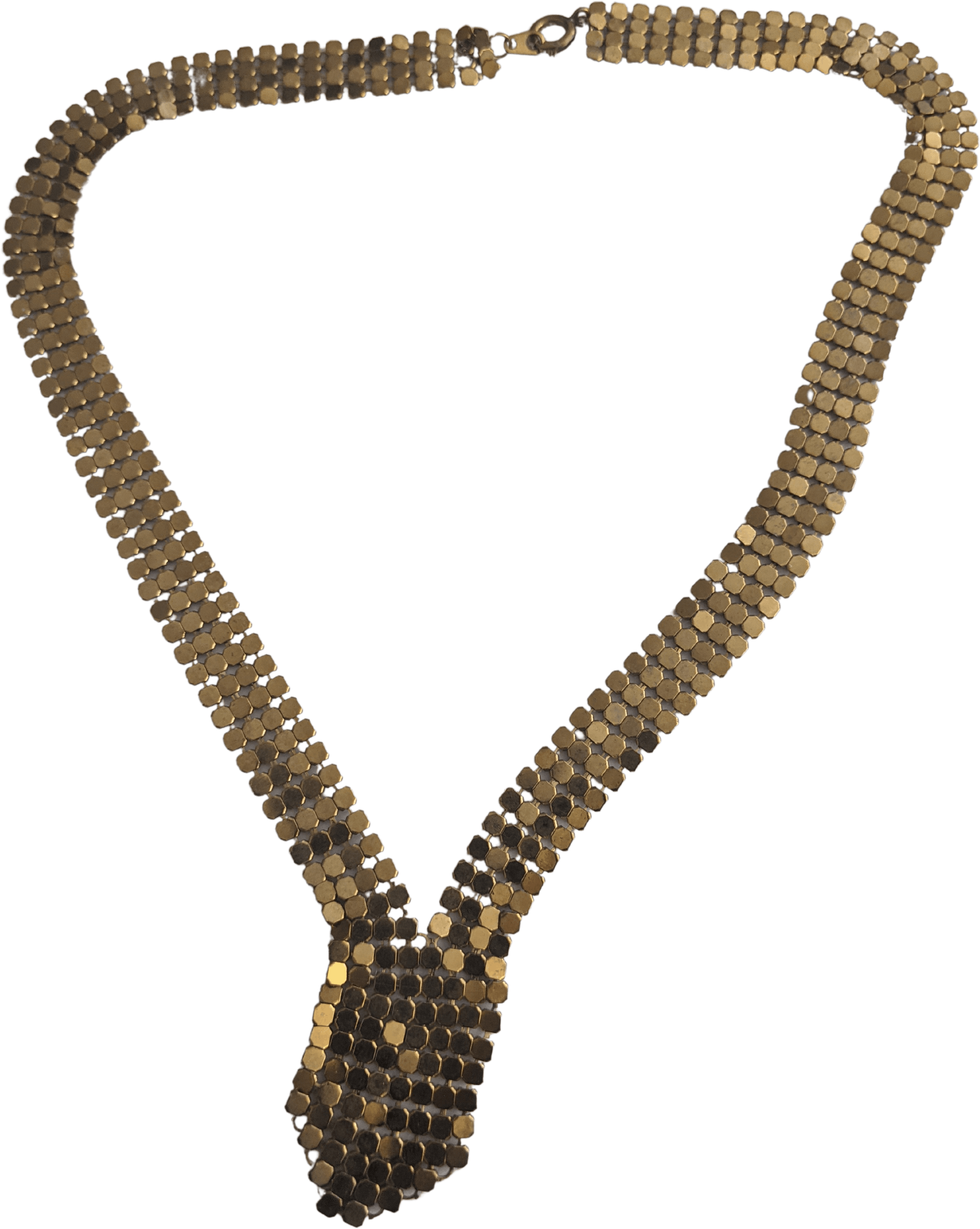 Vintage Golden Mesh Choker Necklace Shop THRILLING