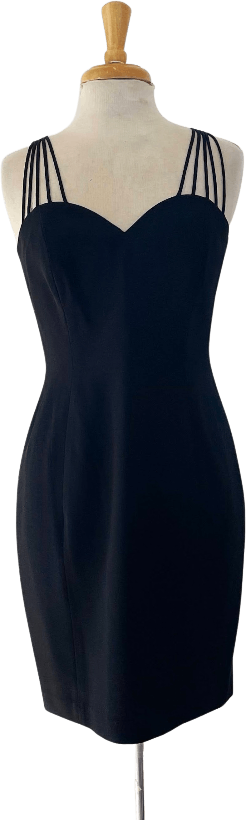 Vintage 90's Little Black Spaghetti Strap Dress by Kathryn Conover By Night  | Shop THRILLING