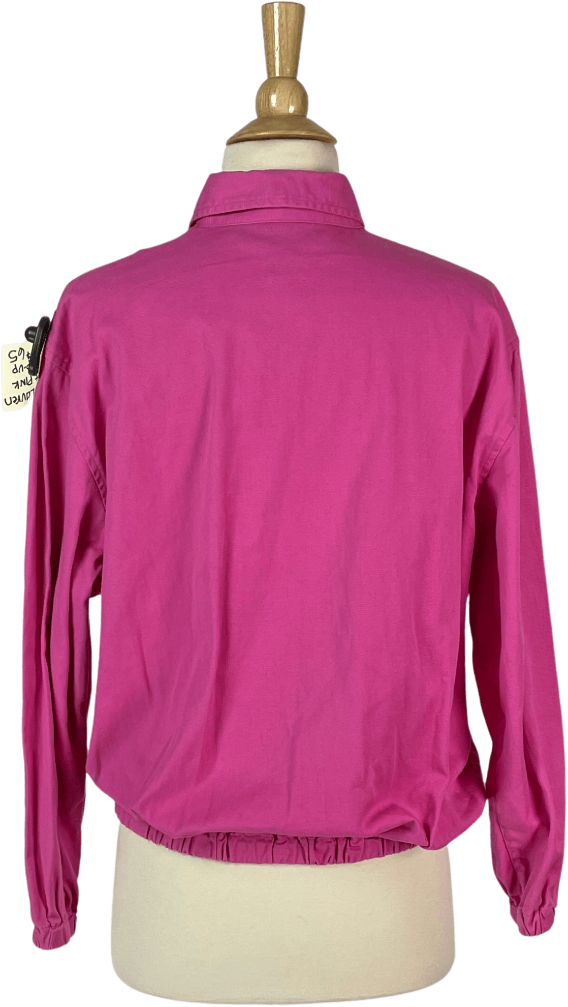 Vintage 90’s Pink Polo Cotton Bomber Jacket by Ralph Lauren Polo Shop