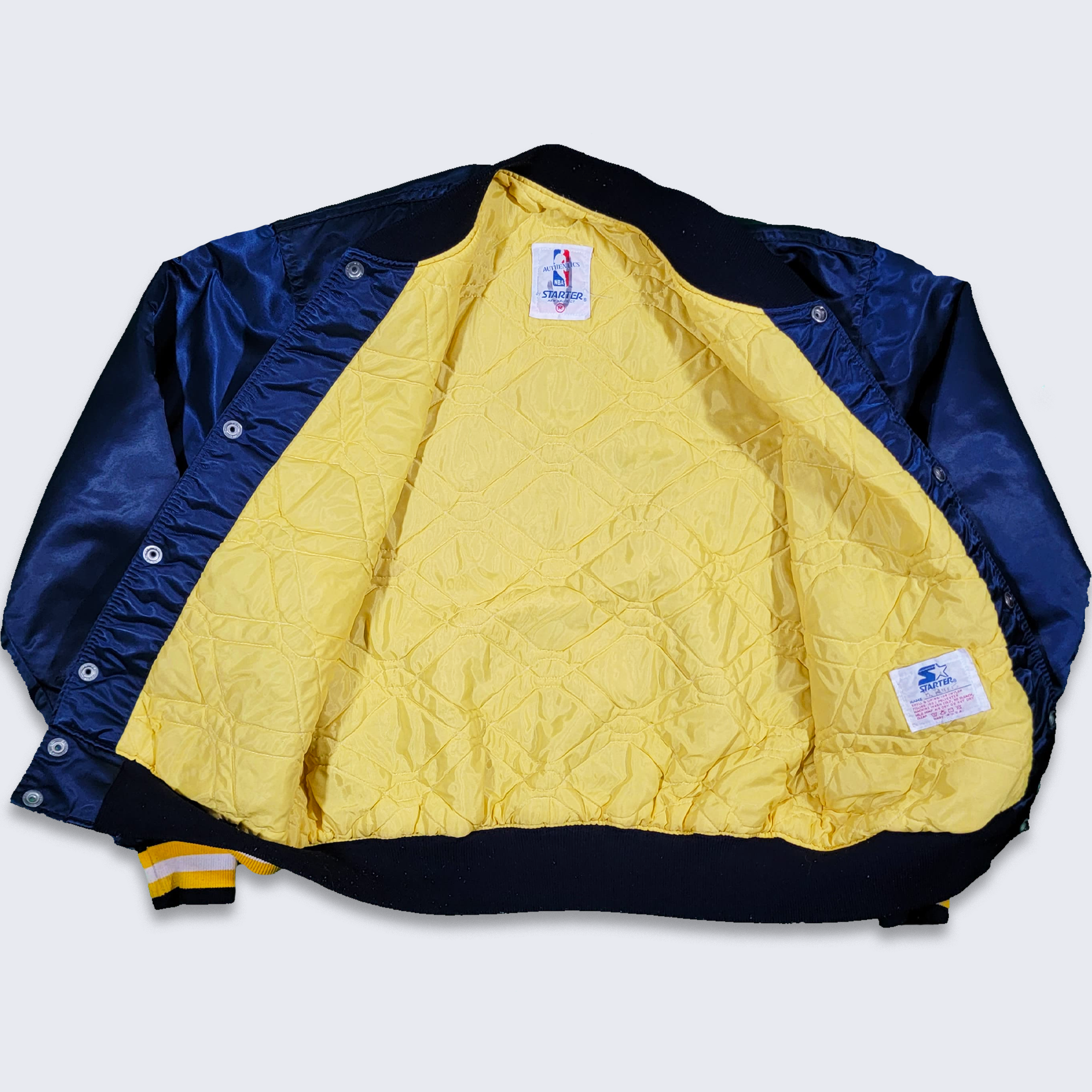 Indiana Pacers Black Yellow NBA Puffer Jacket - RockStar Jacket