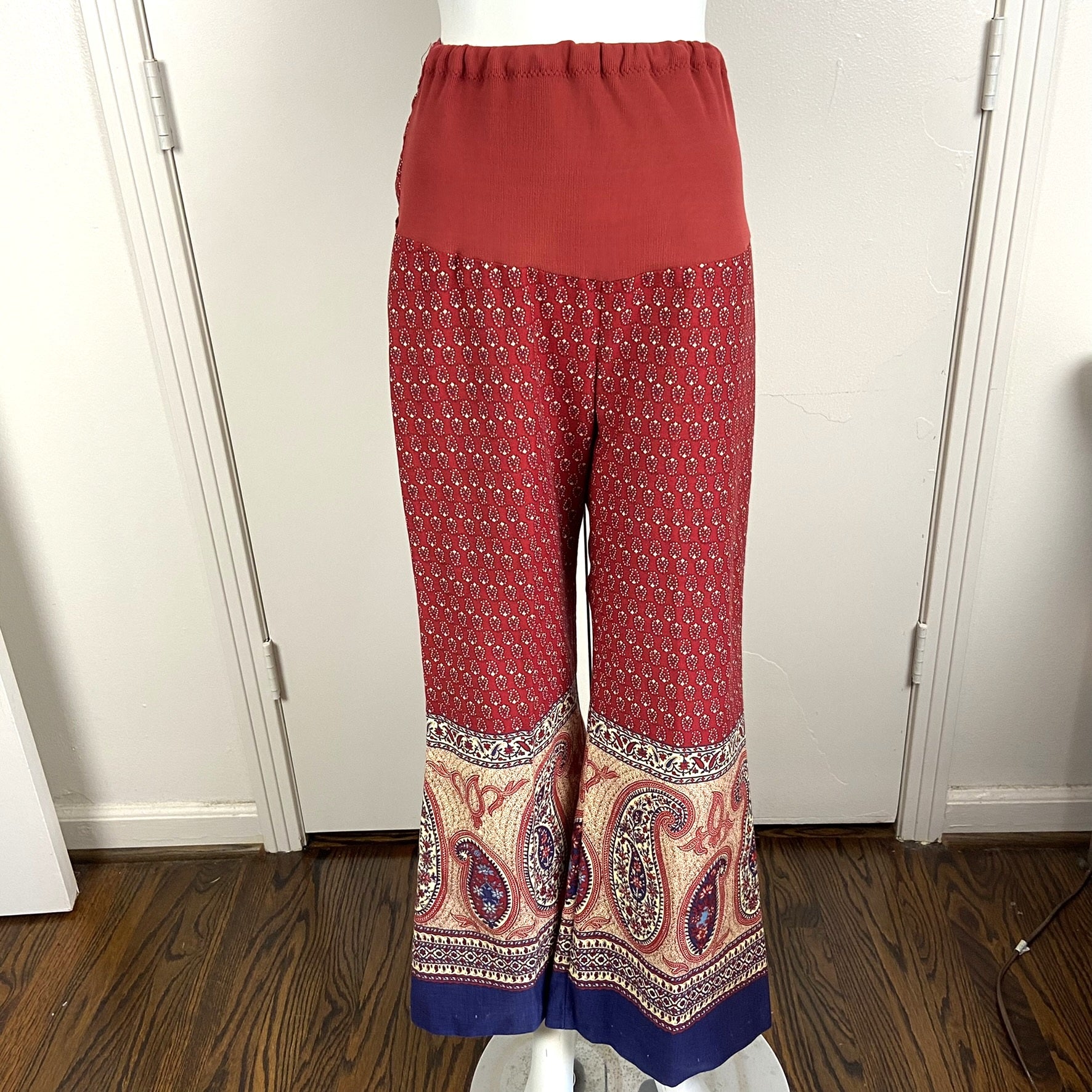 Paisley Halter Bell Bottom Jumpsuit
