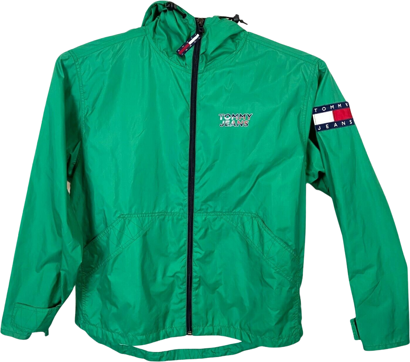 Vintage Tommy Hilfiger Mens Green Windbreaker Jacket Sz M Tommy Hilfiger | Shop THRILLING