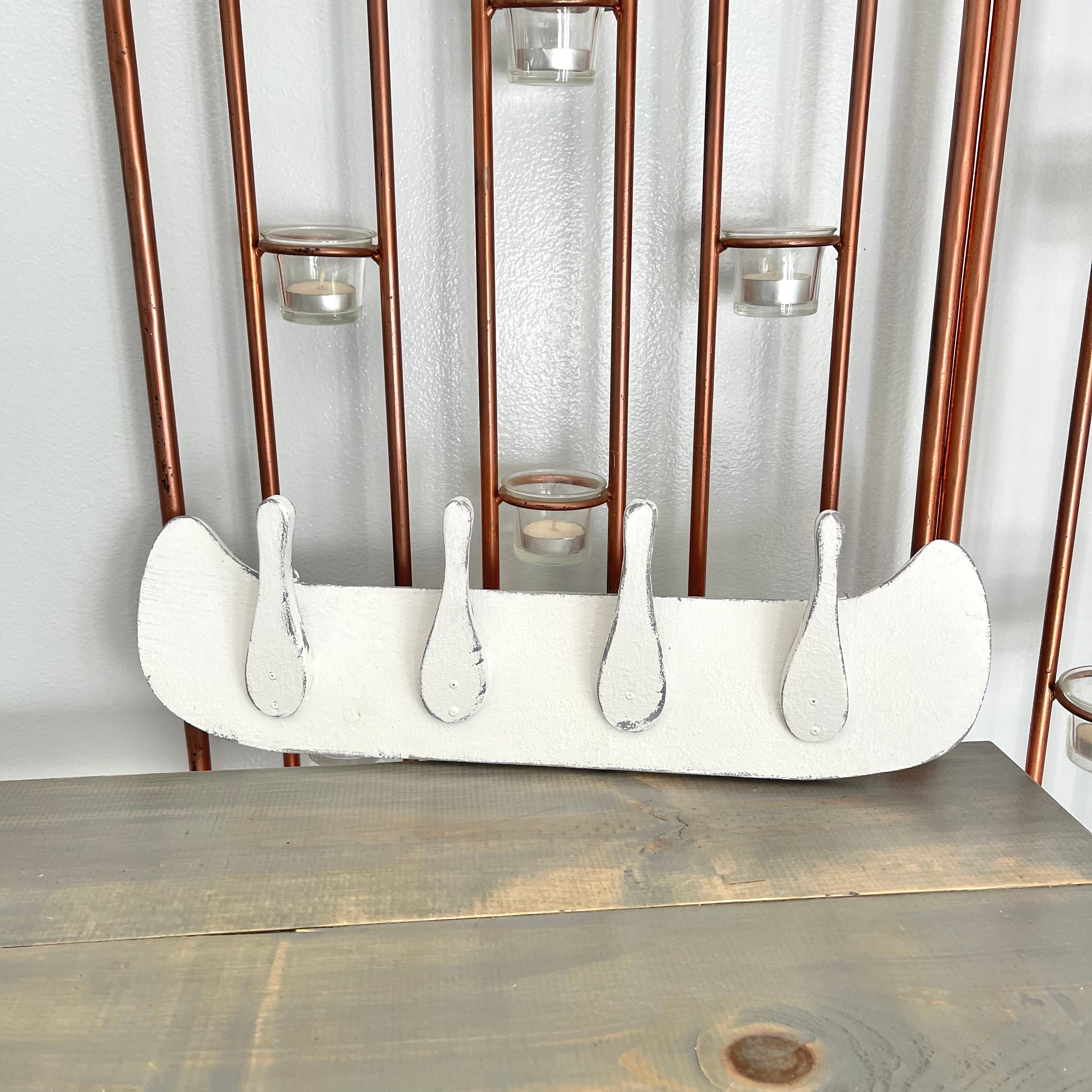 Upcycled Vintage Wooden Hanging Coat Rack Shop THRILLING