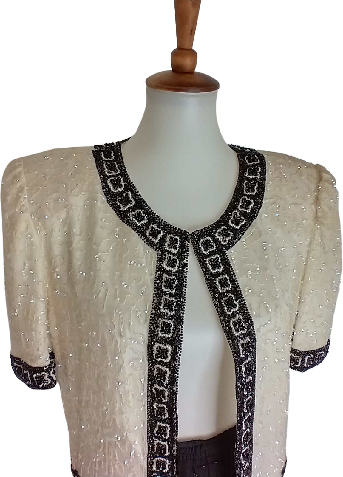 Vintage Beaded Evening Jacket By Laurence Kazar Shop Thrilling