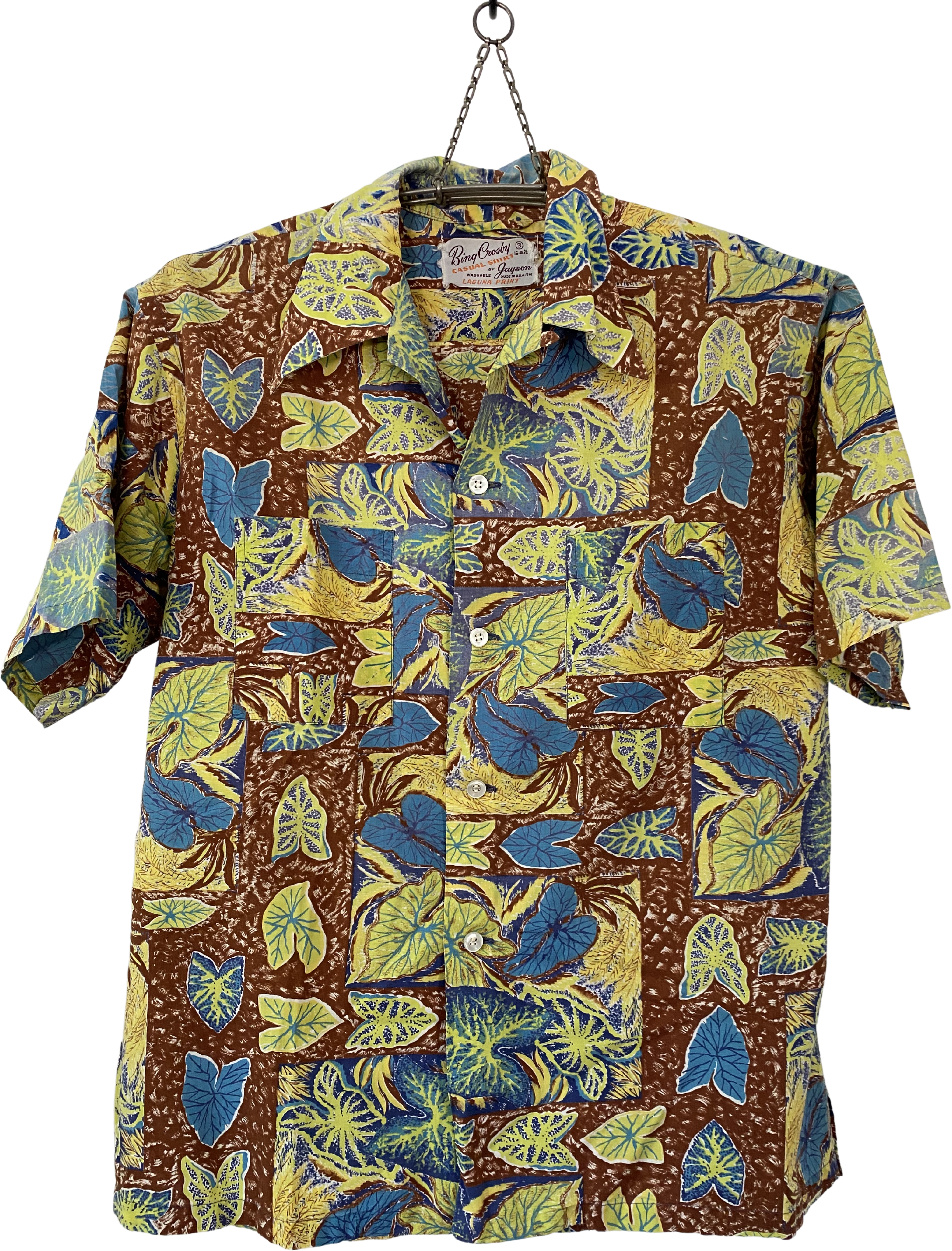 40s/50s Rare! Vintage Hawaiian Shirt By Bing Crosby for Jayson 