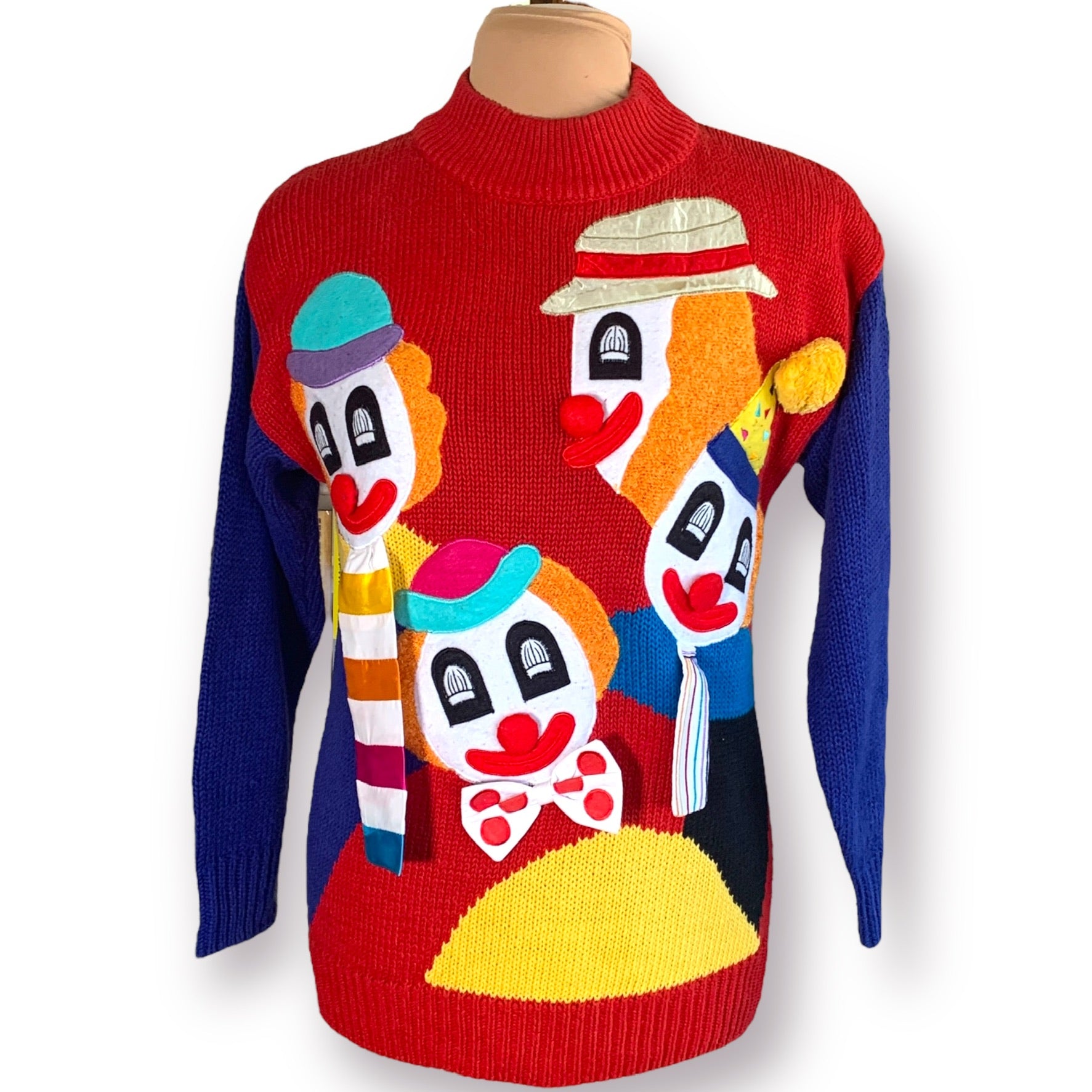 Vintage discount clown sweater