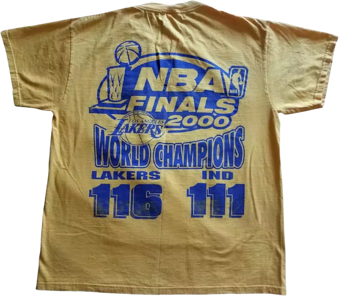 Vintage NBA (Tour Champ) - Los Angeles Lakers Finals Champions T-Shirt 2000 XX-Large