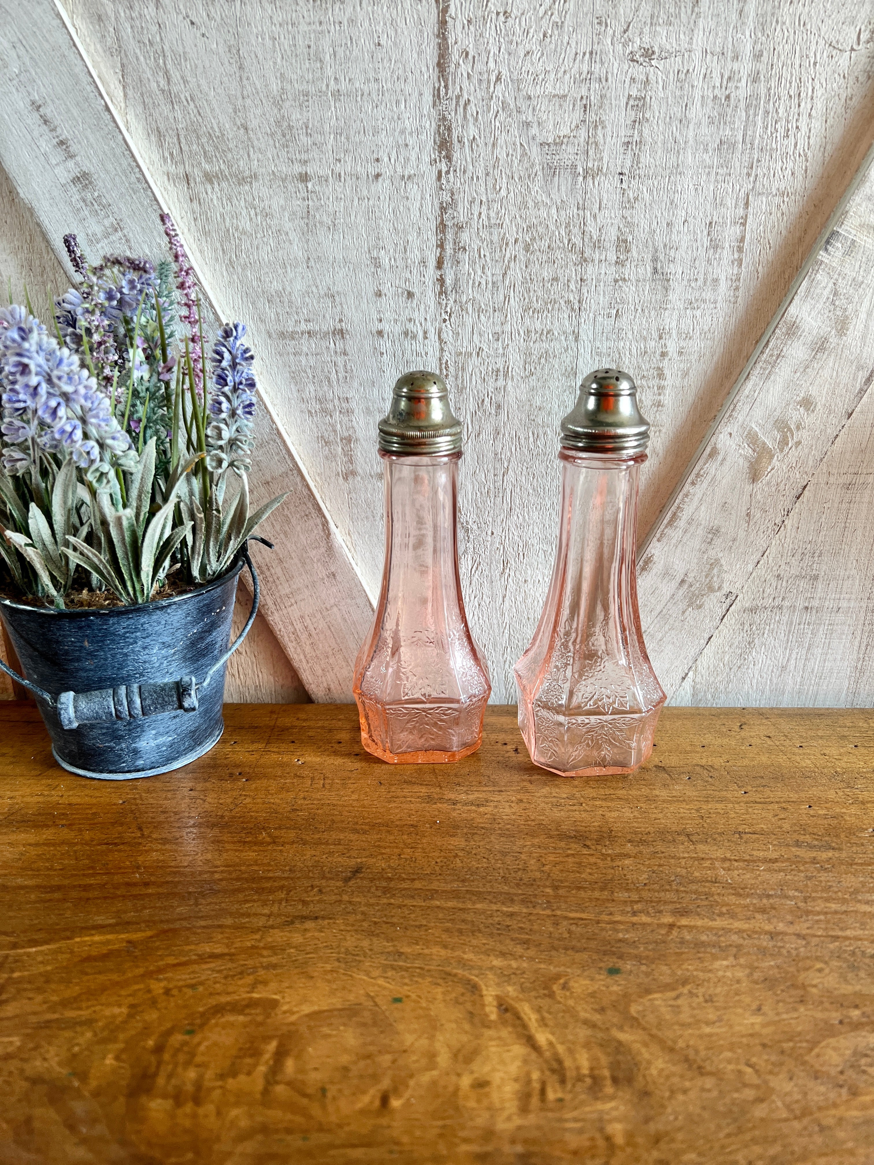 Hyacinth Salt + Pepper Shaker Set