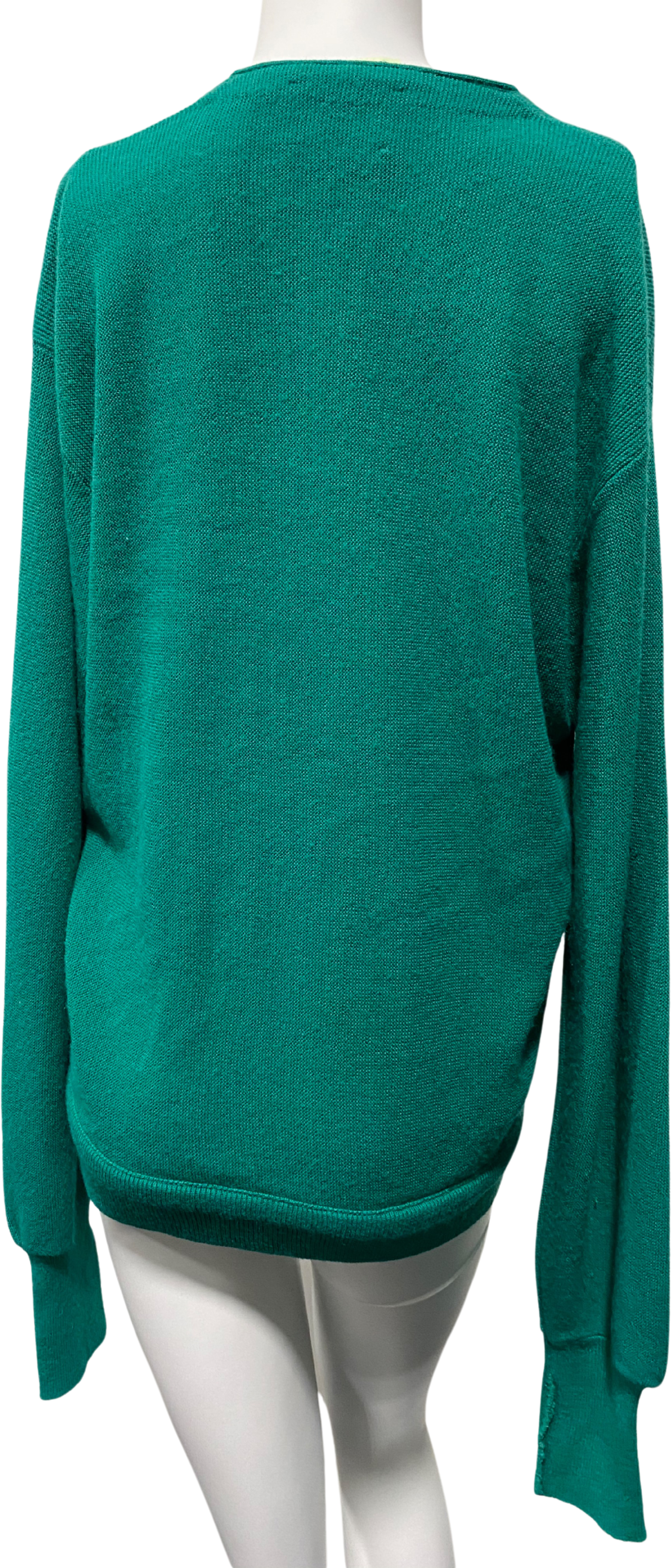 Vintage 70's Jefflinks Teal Green Acrylic Cardigan by Lord