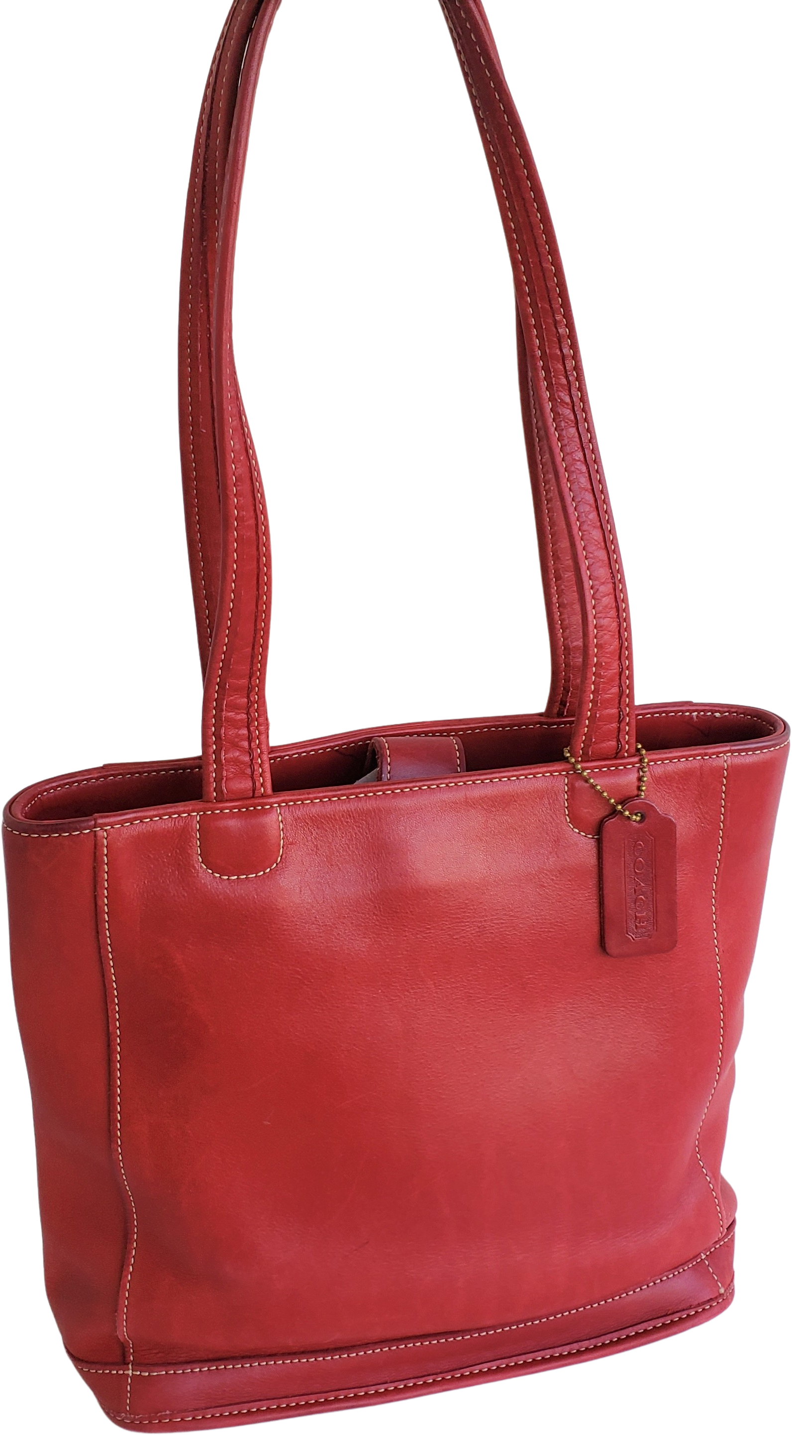 Coach Hadley Hobo Red 73549 Shoulder Bag Tote Classic Modern 